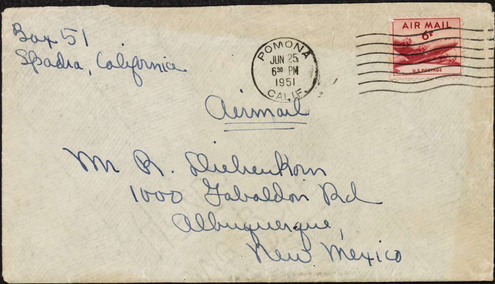 Correspondence from Phyllis Diebenkorn to Richard Diebenkorn