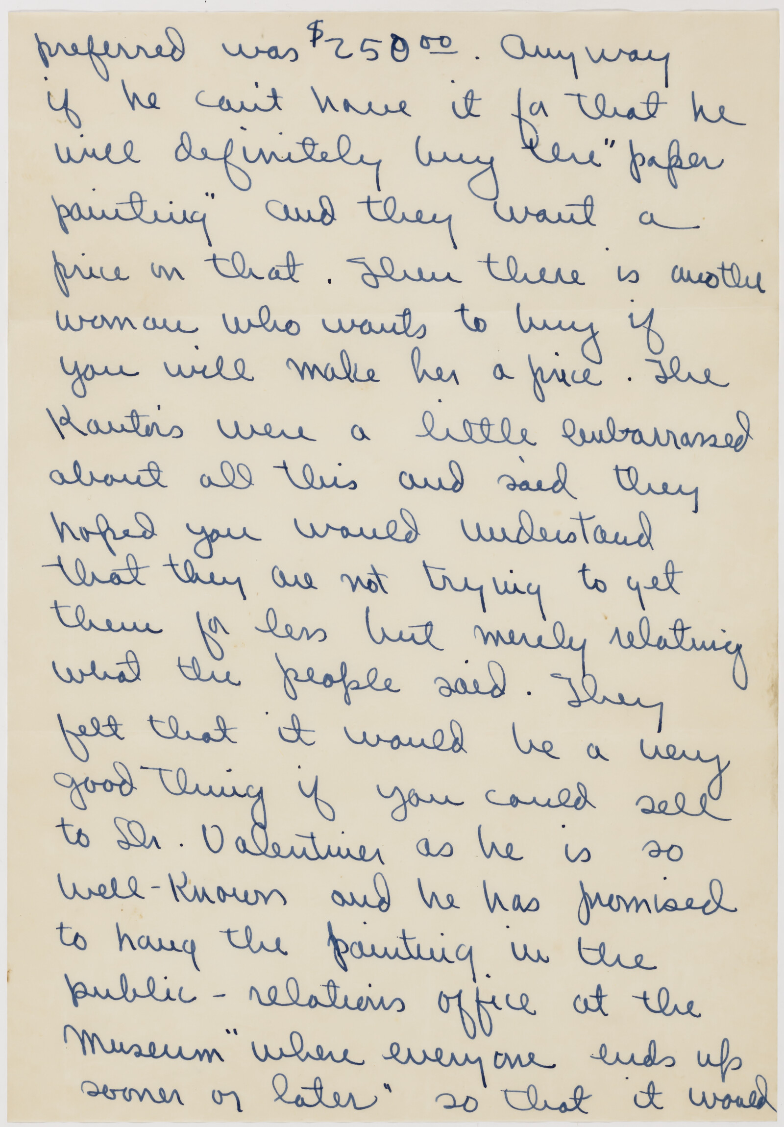 Correspondence from Phyllis Diebenkorn to Richard Diebenkorn