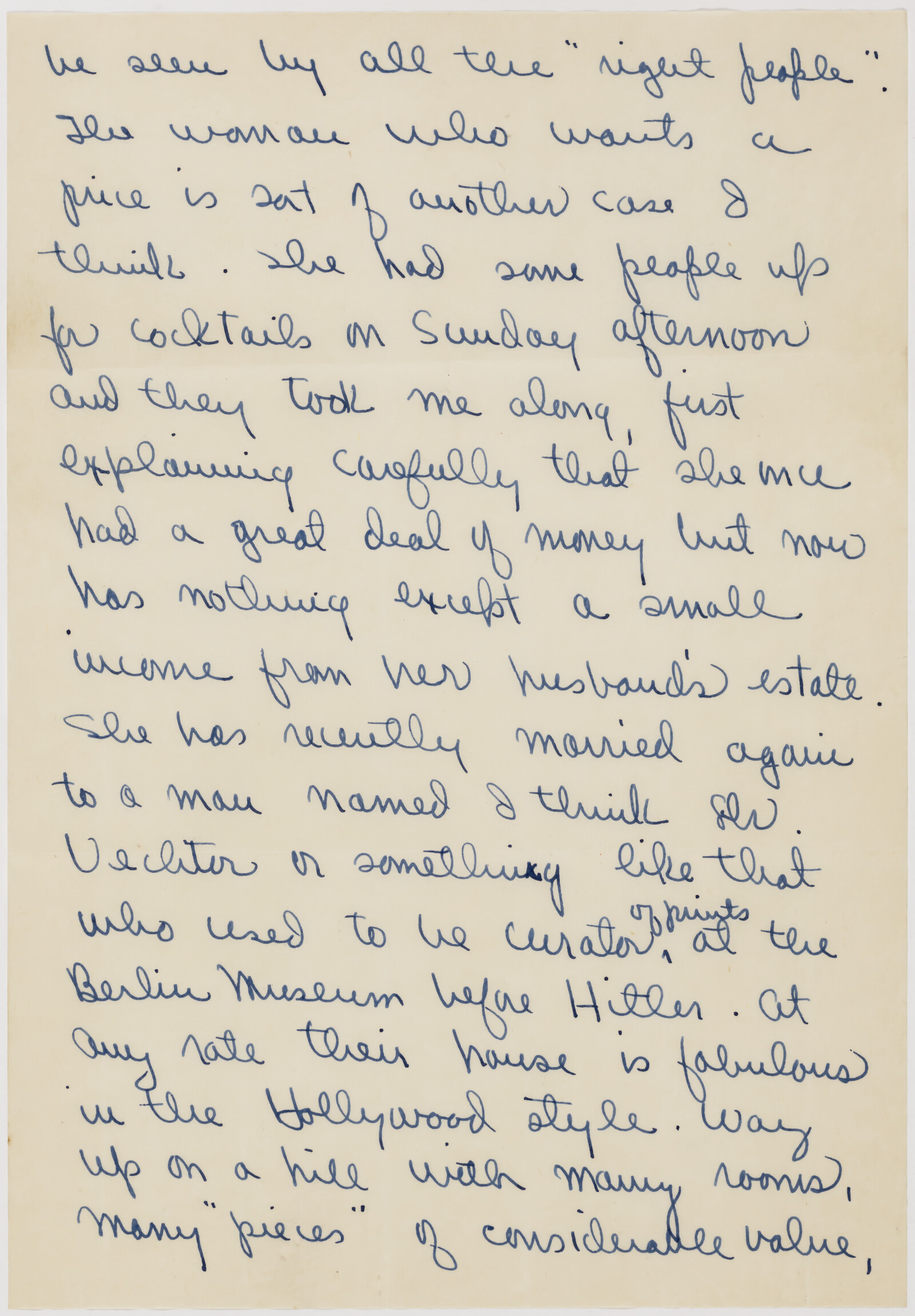 Correspondence from Phyllis Diebenkorn to Richard Diebenkorn