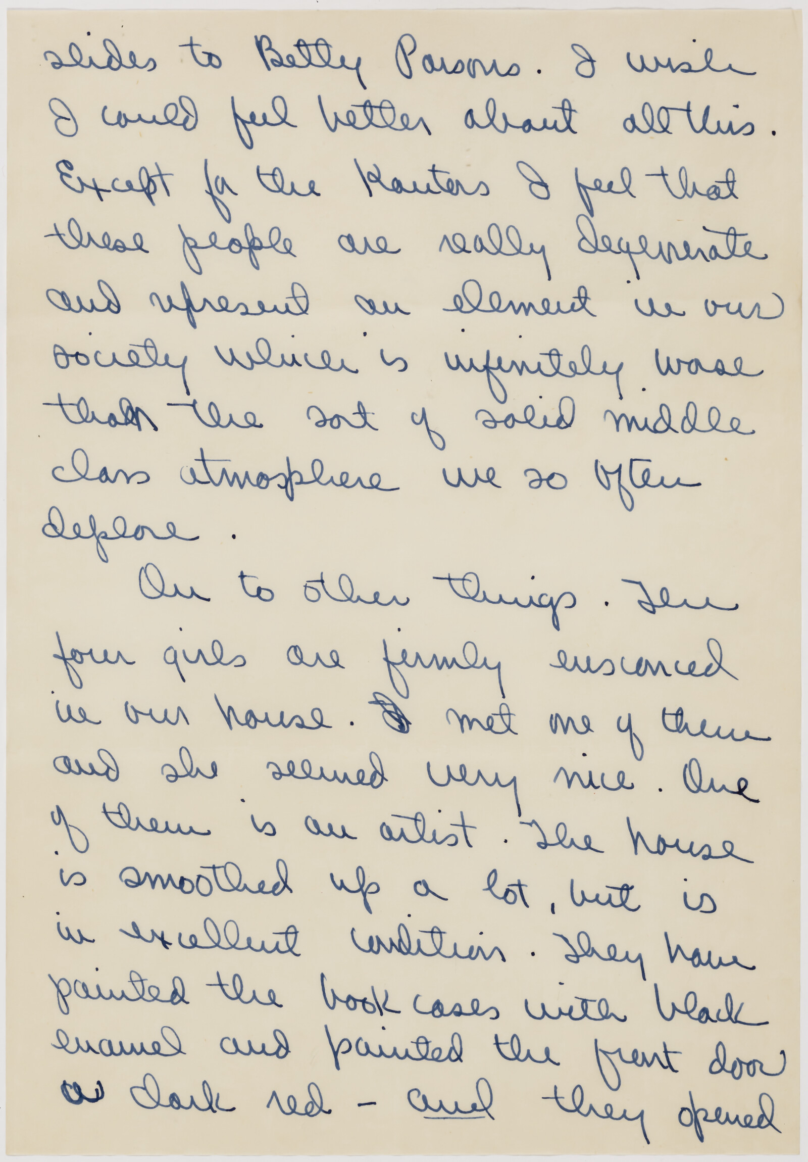 Correspondence from Phyllis Diebenkorn to Richard Diebenkorn