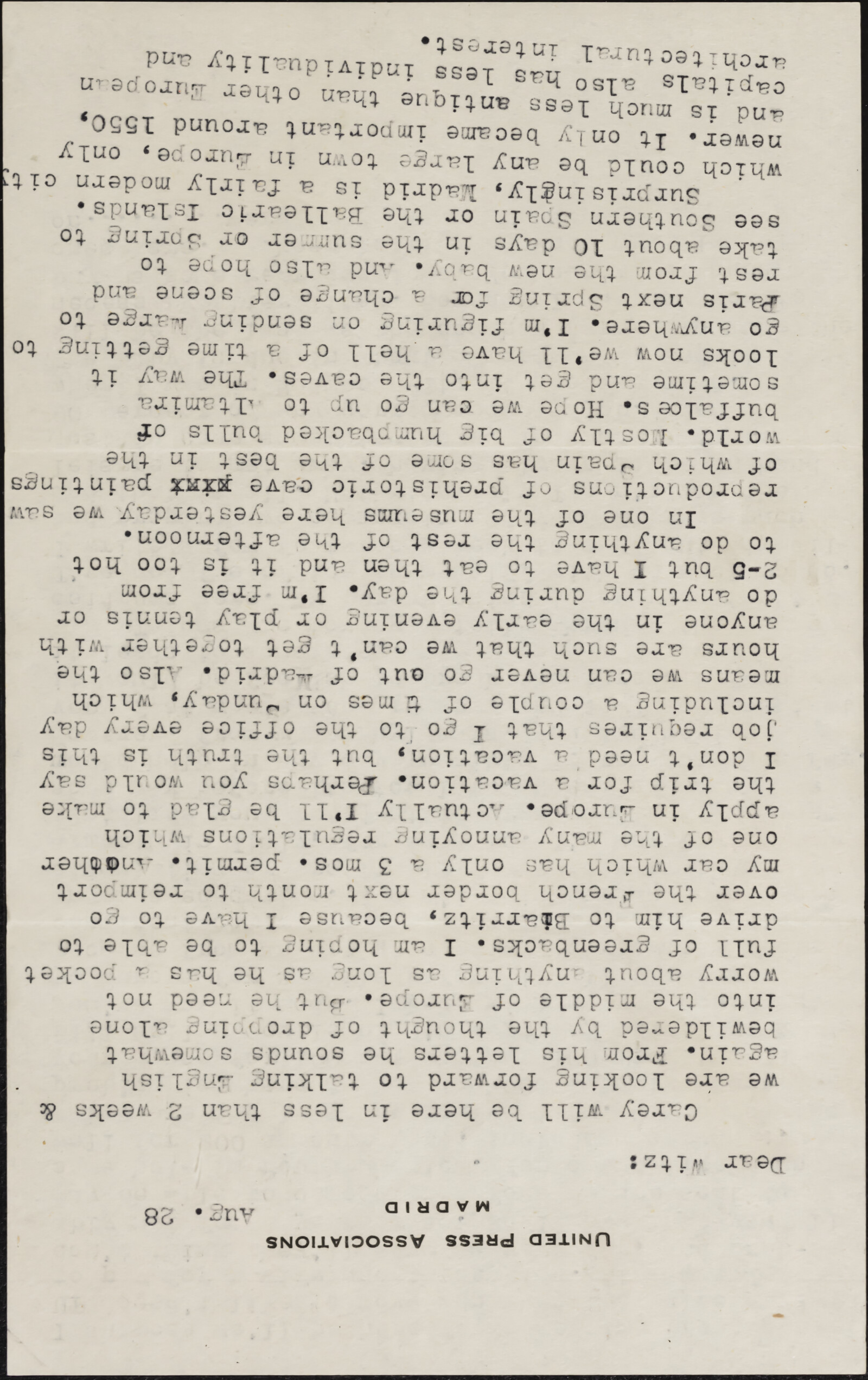 Were ALLAN, 1945-1958