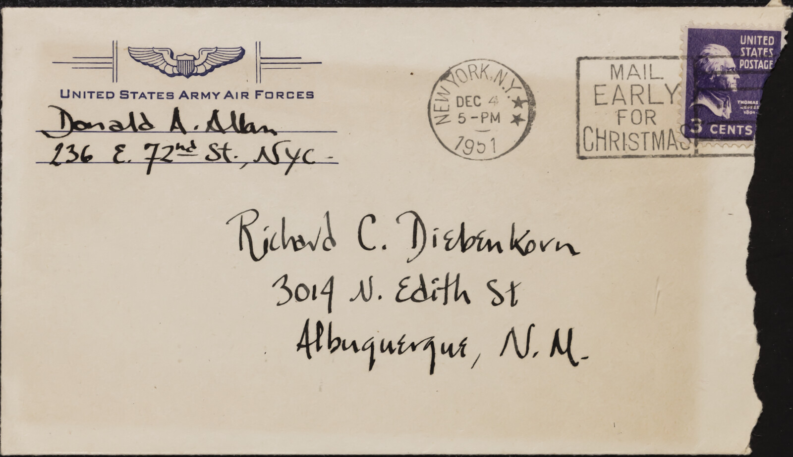 Were ALLAN, 1945-1958