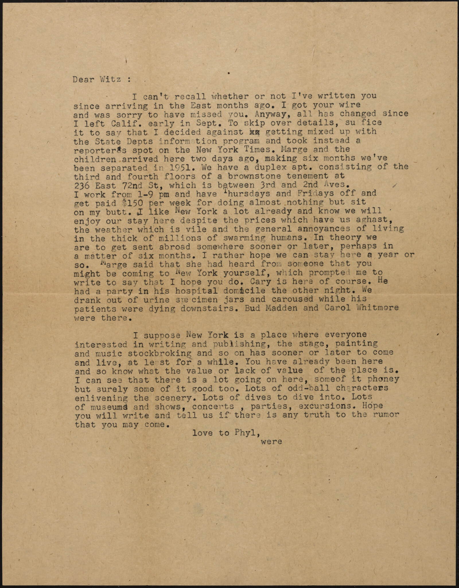 Were ALLAN, 1945-1958