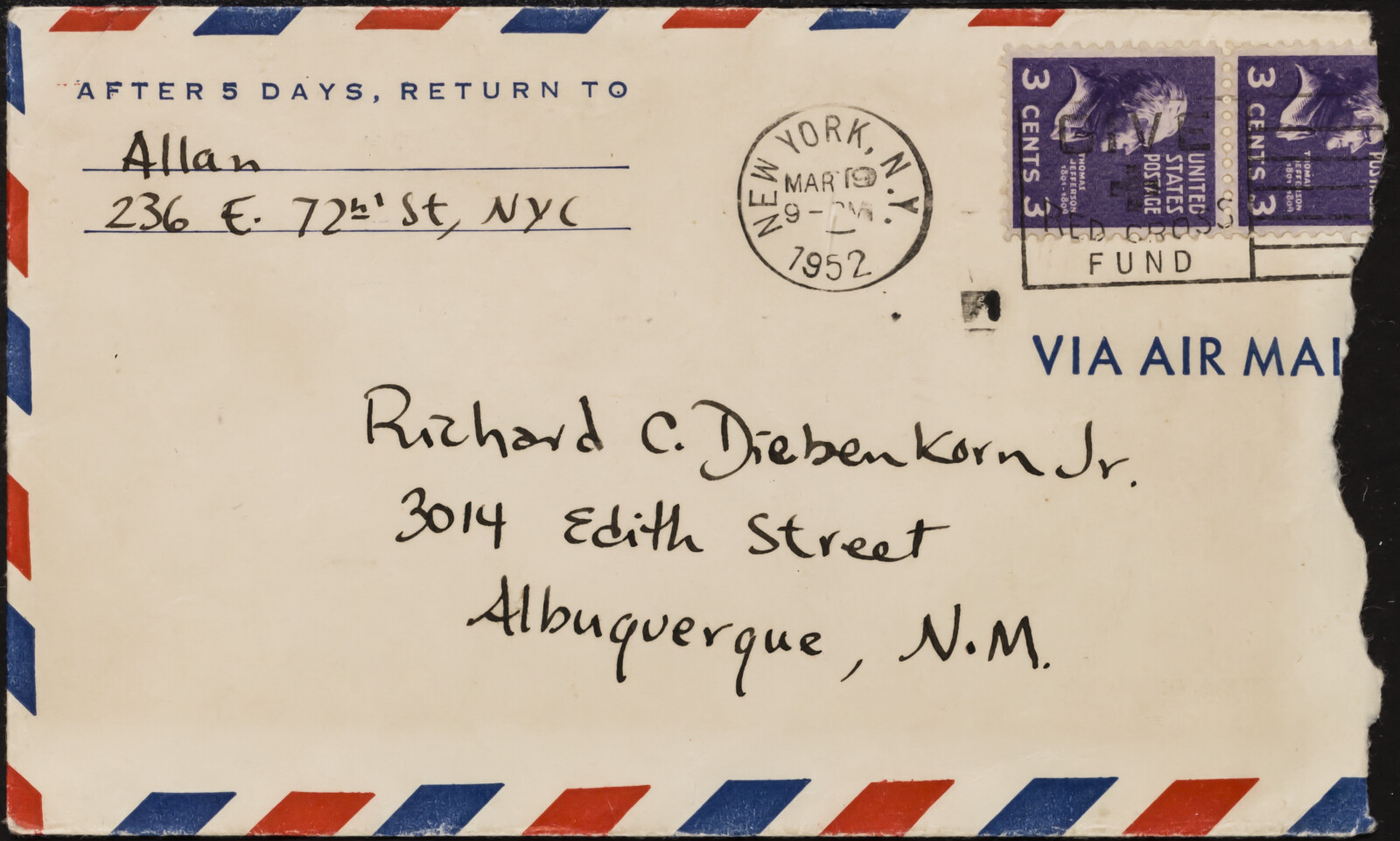 Were ALLAN, 1945-1958