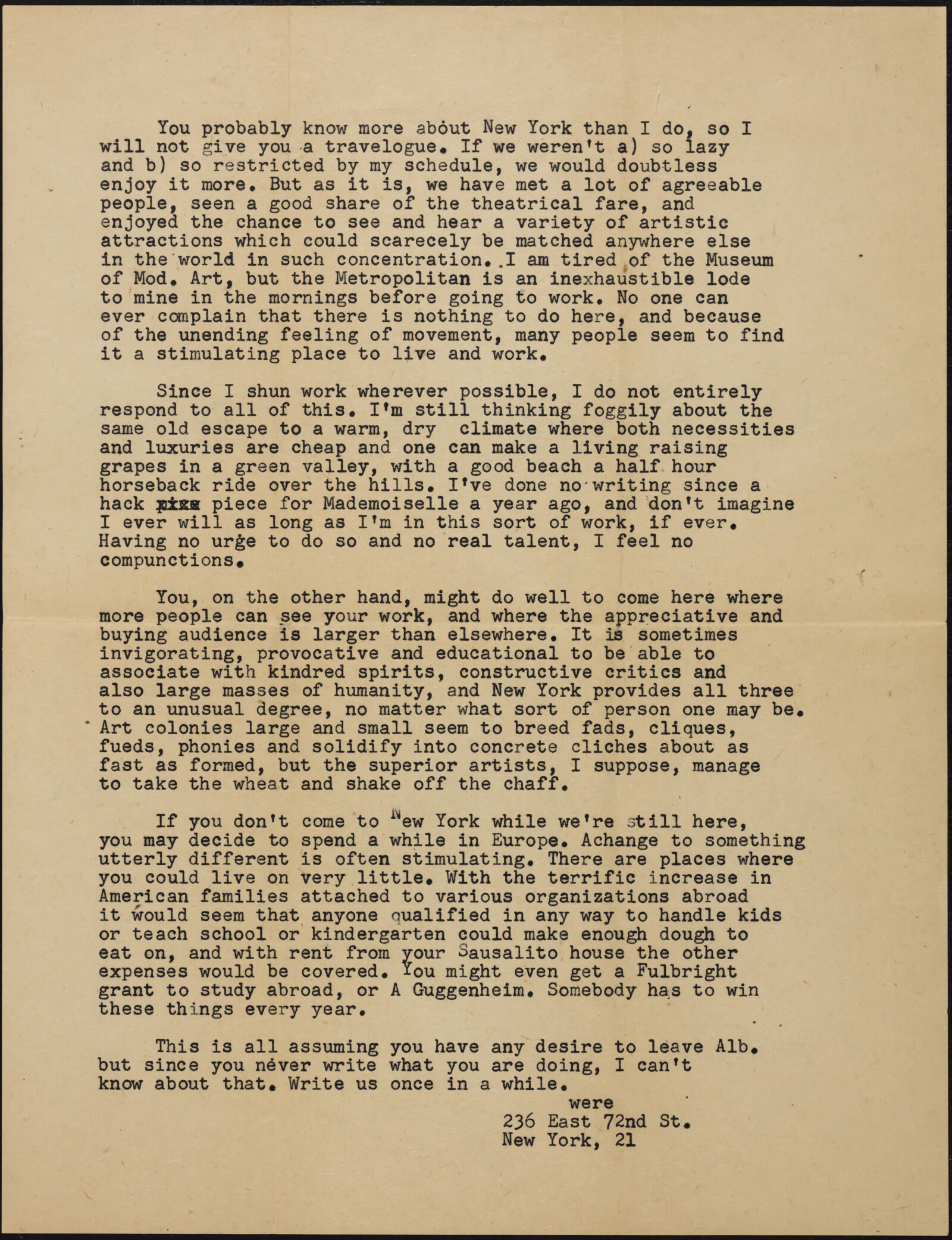 Were ALLAN, 1945-1958