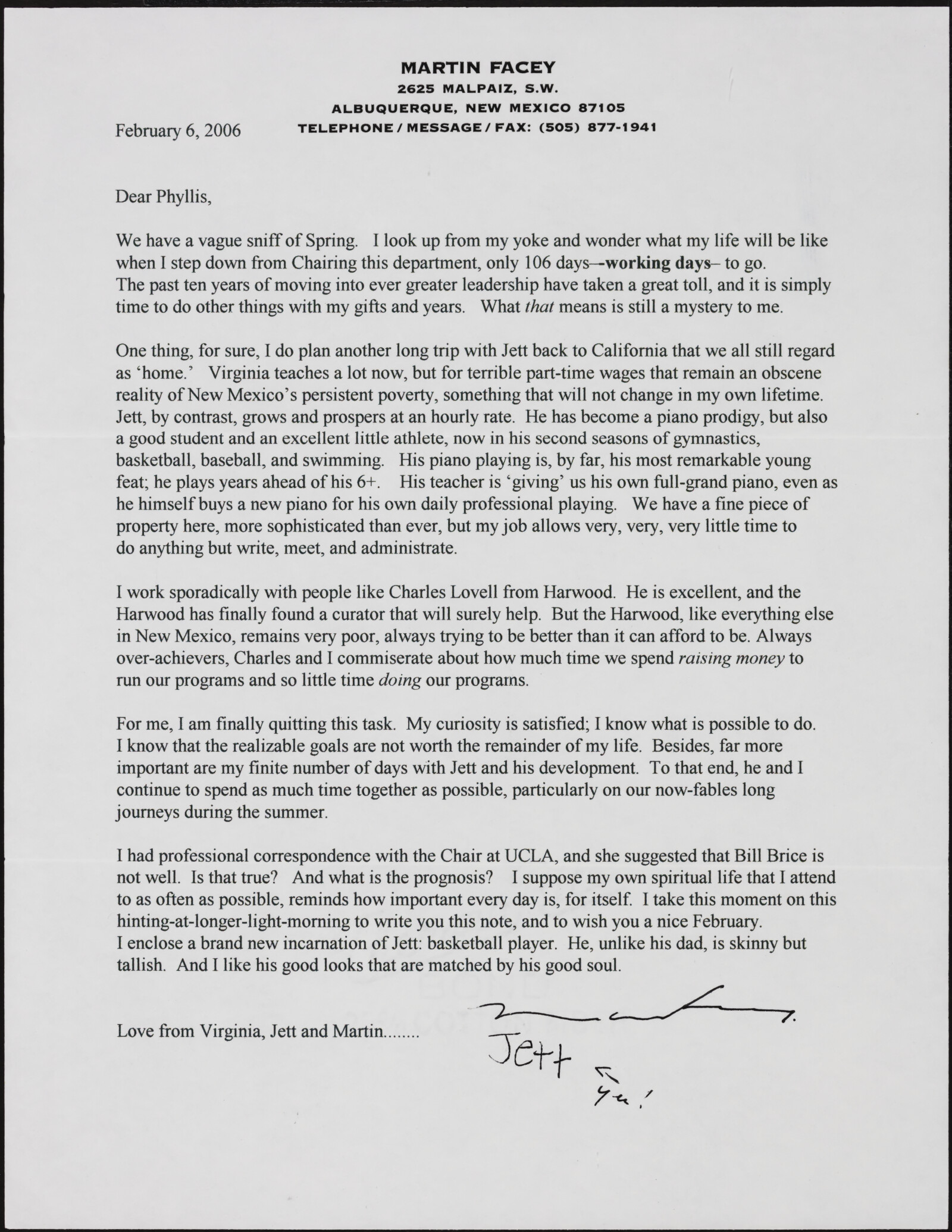 Martin FACEY, 2000-2009