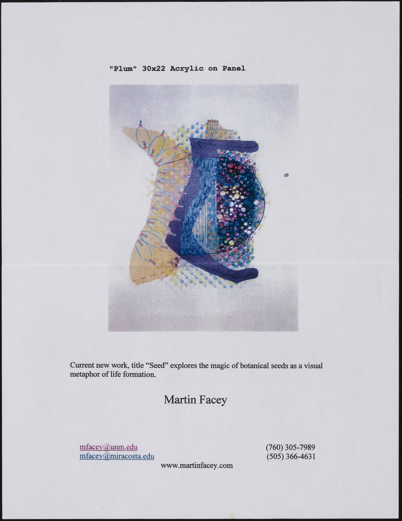 Martin FACEY, 2000-2009