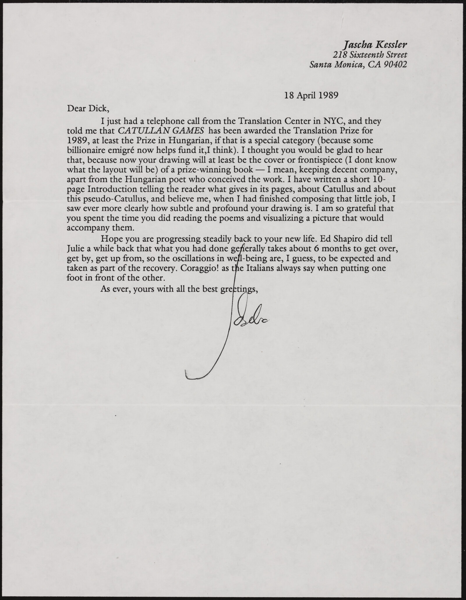 Julia and Jascha KESSLER, 1978-1993
