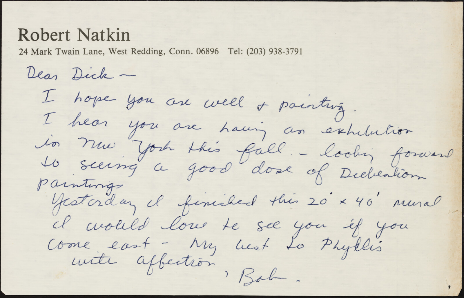 Robert NATKIN. 1968, 1989