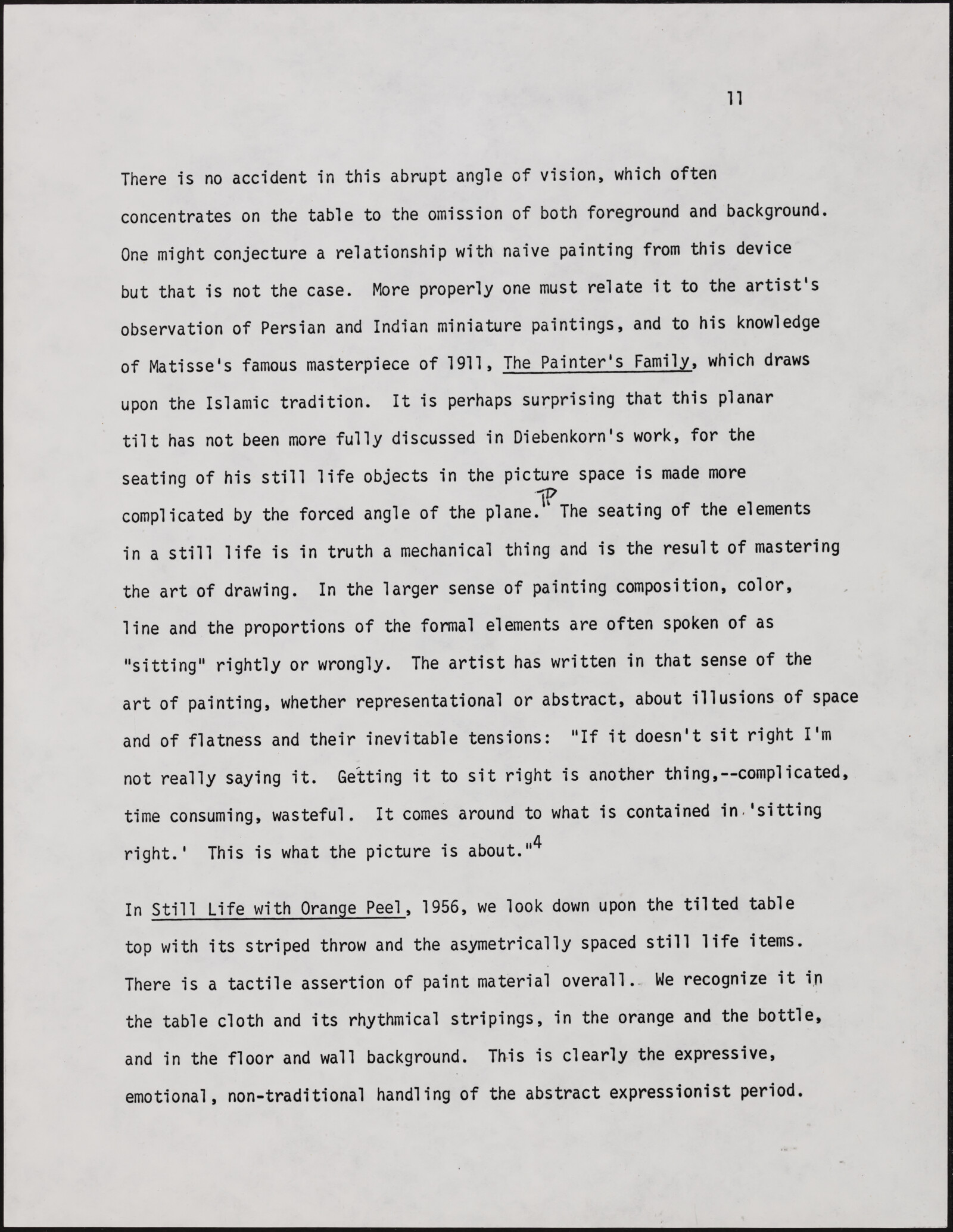 Gerald NORDLAND, essay draft, undated