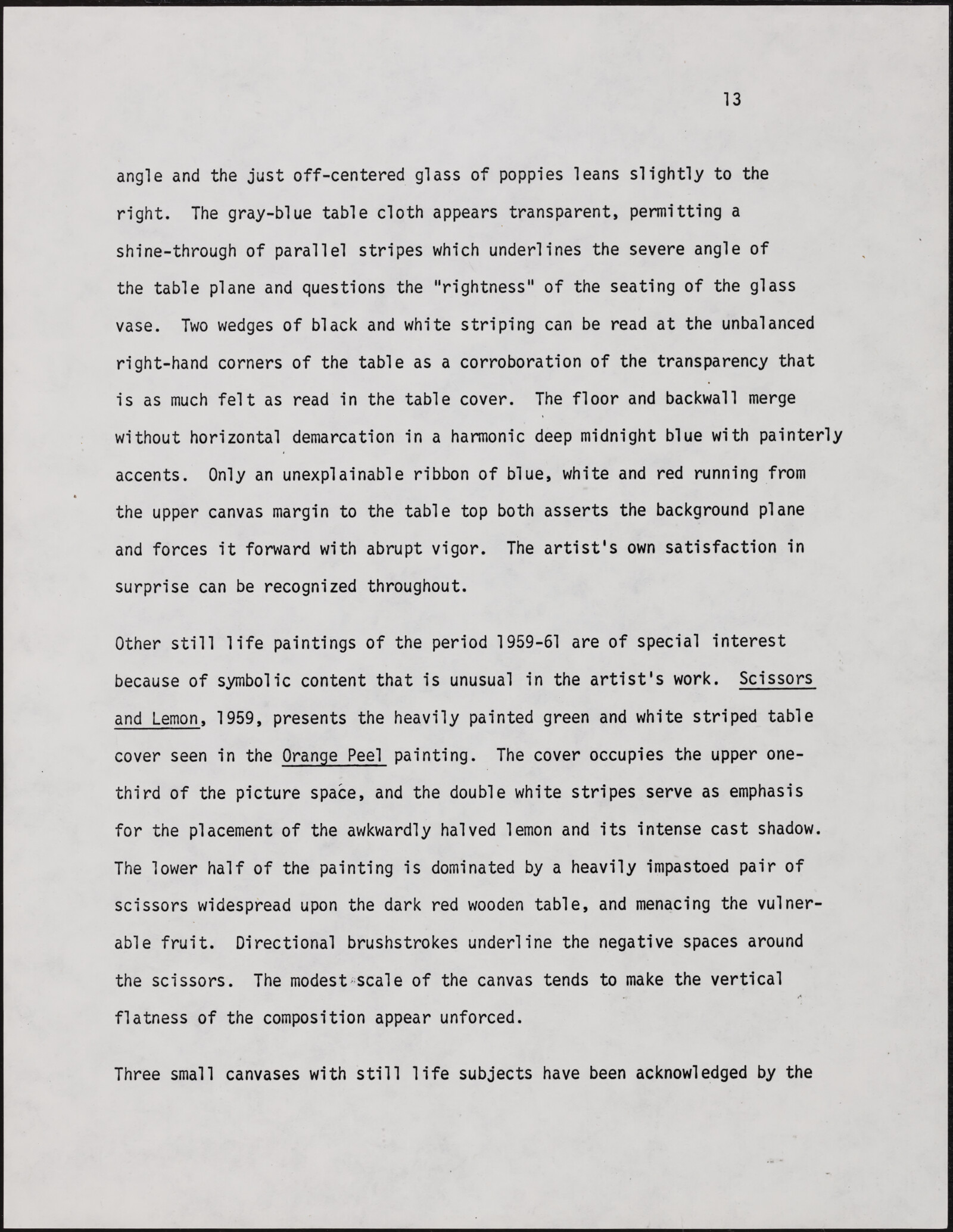 Gerald NORDLAND, essay draft, undated