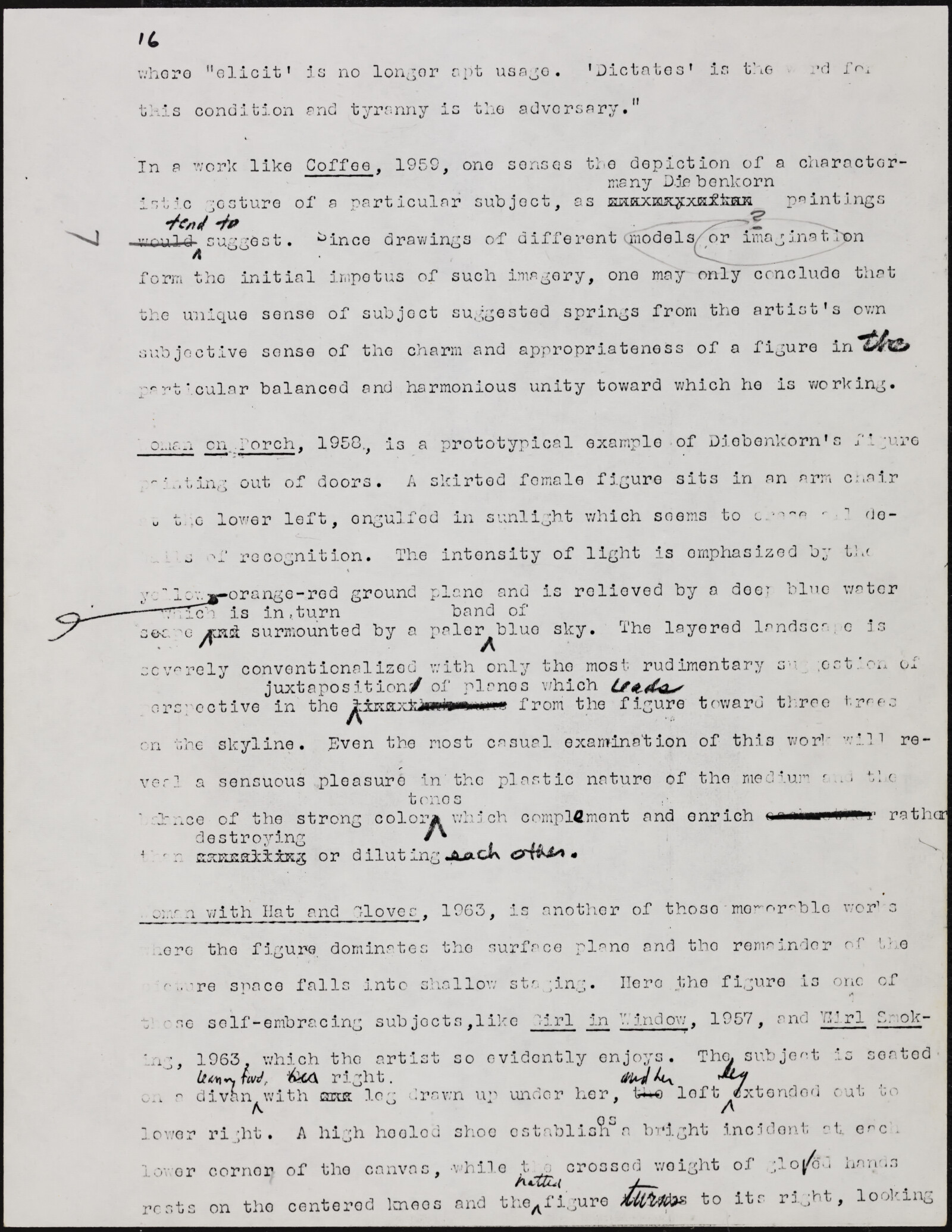 Gerald NORDLAND, essay draft, undated