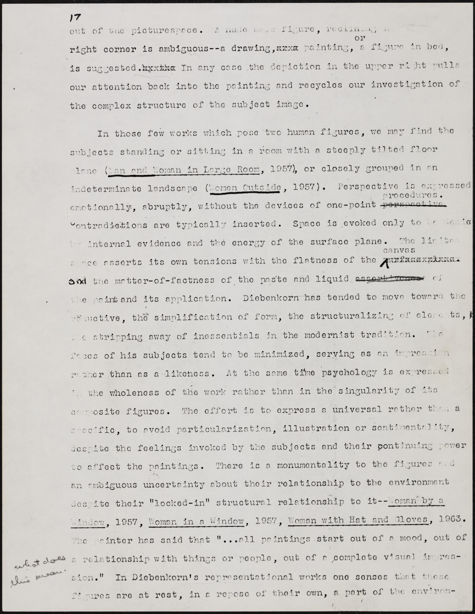 Gerald NORDLAND, essay draft, undated