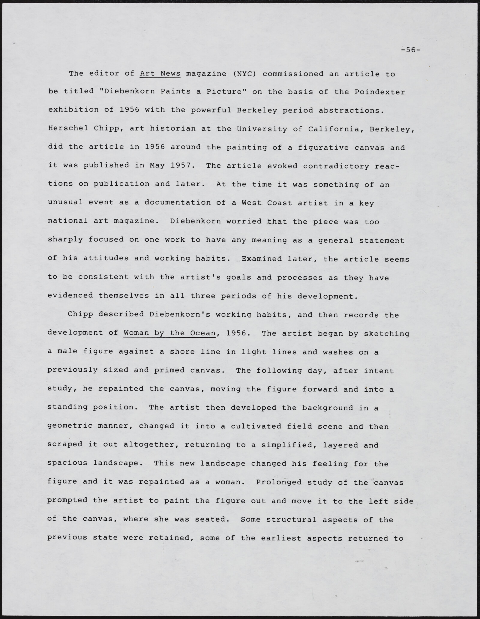 Gerald NORDLAND, essay draft, undated