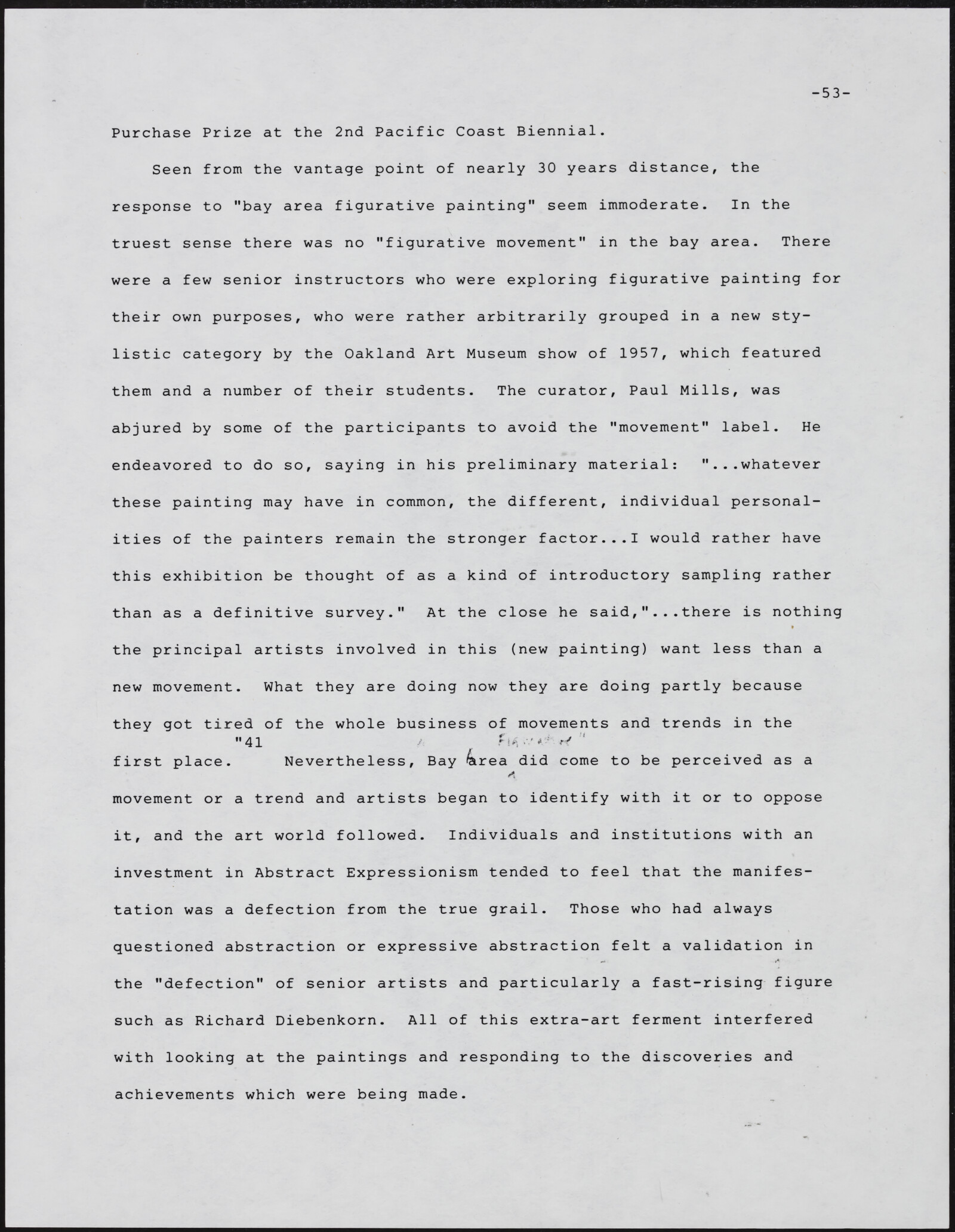 Gerald NORDLAND, essay draft, undated