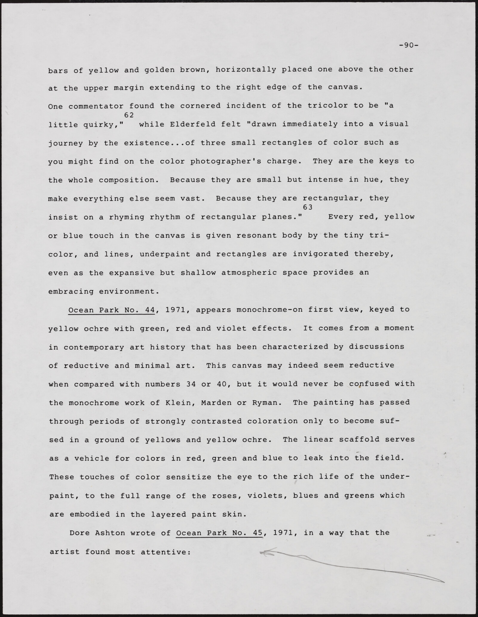 Gerald NORDLAND, essay draft, undated