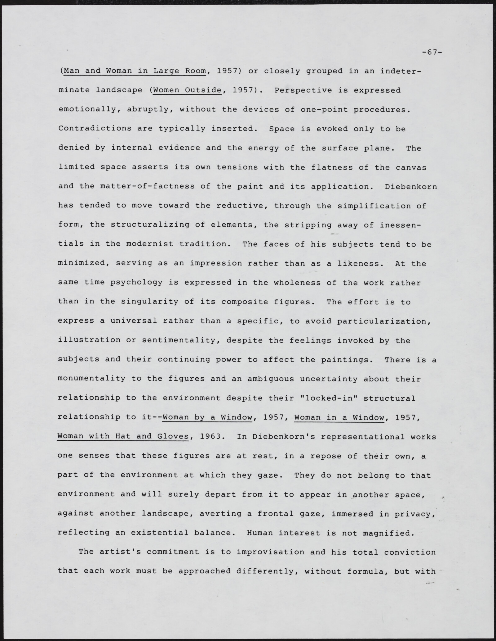 Gerald NORDLAND, essay draft, undated