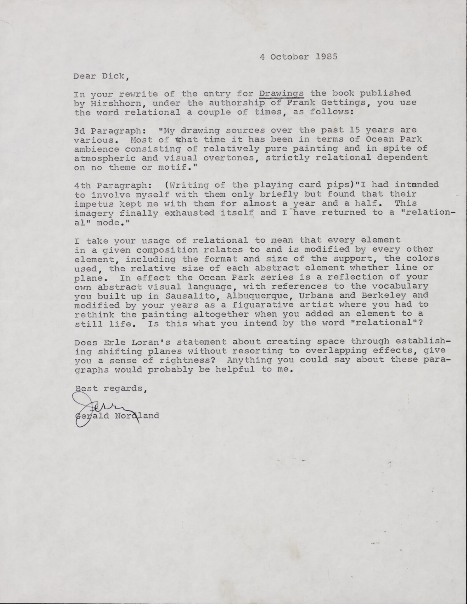 Gerlad NORDLAND, Rizzoli, Lauren Shakely, 1980-1985