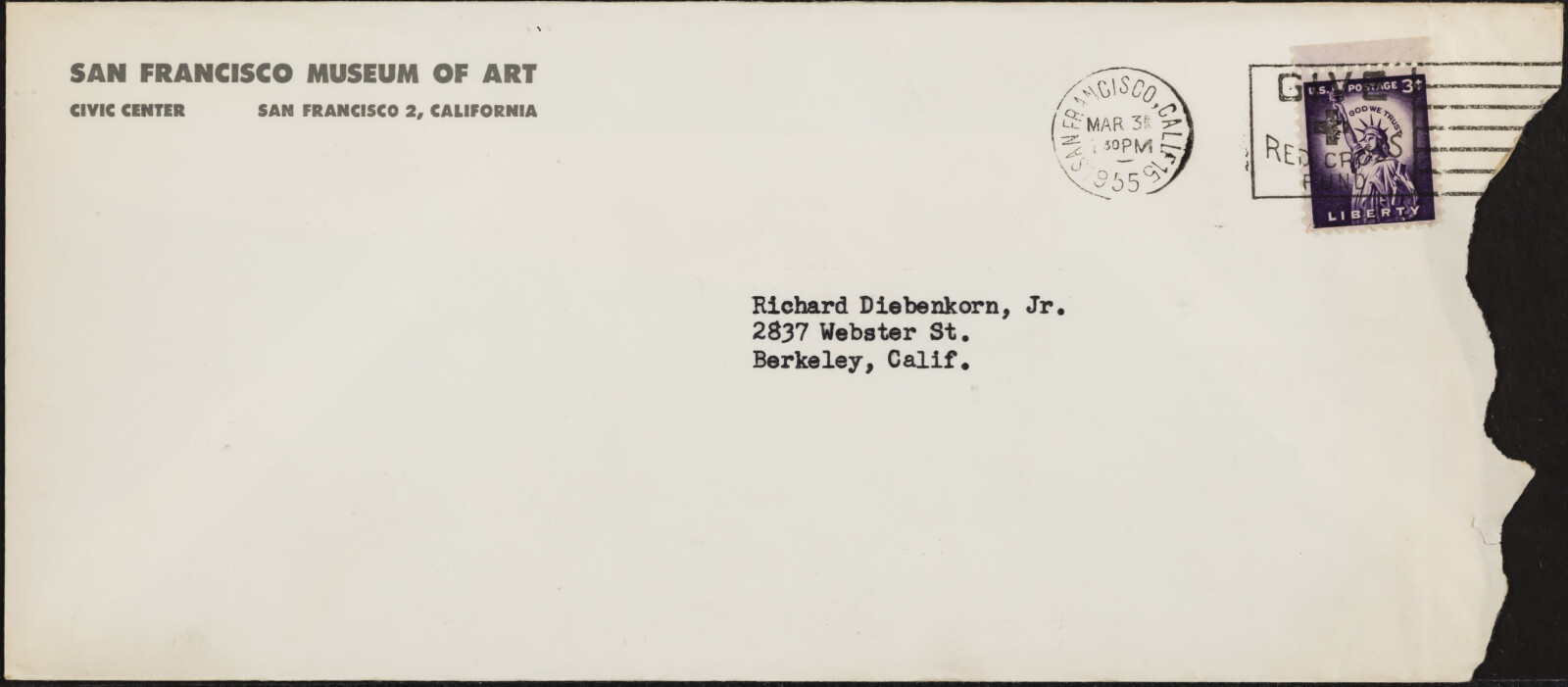 San Francisco Museum of Art. Johnston, Crapsey, Humphrey, Kong, Baker, Morley. 1952-1956