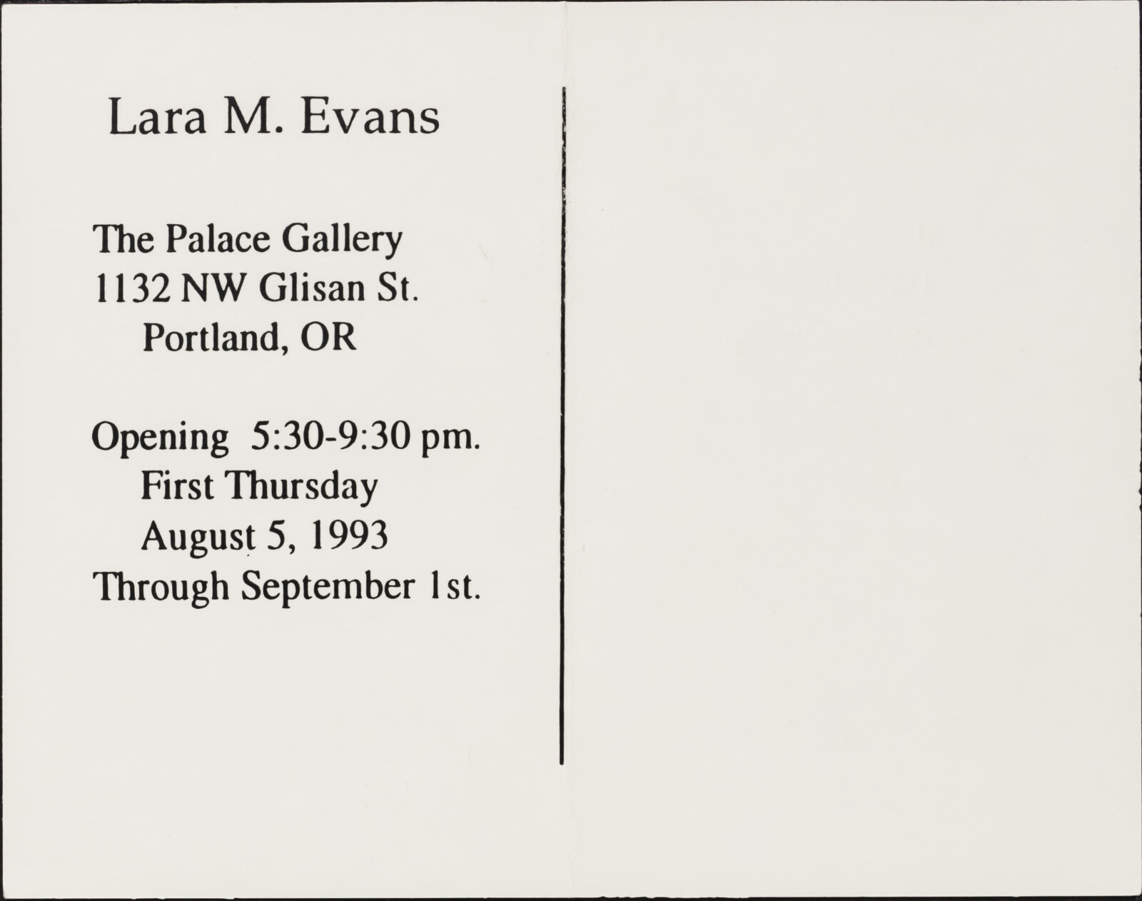 Warren SCHLINGER, Nellie Gilman FRYER scholarship at Scripps College, 1993-1994