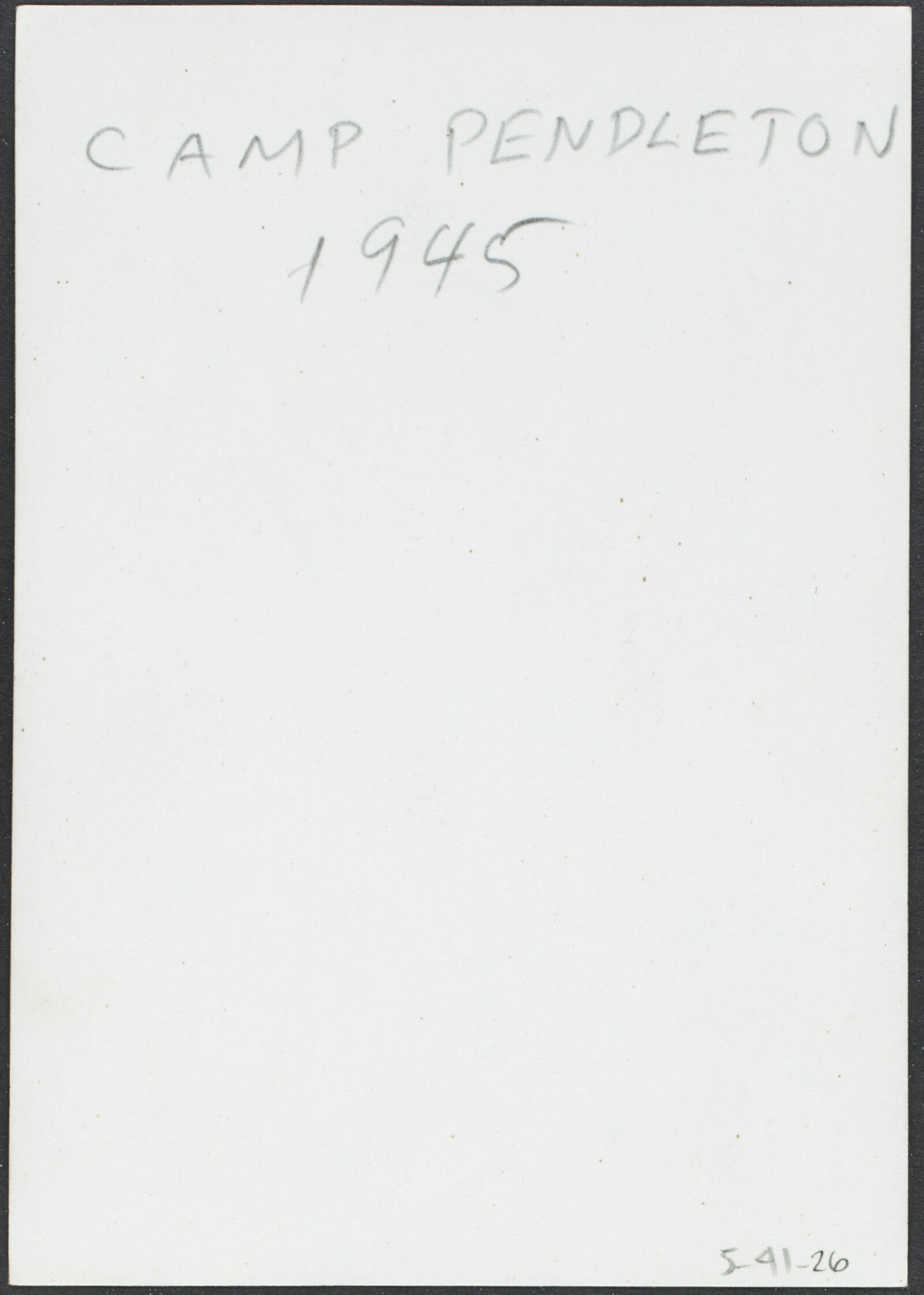 College and Wartime Photographs