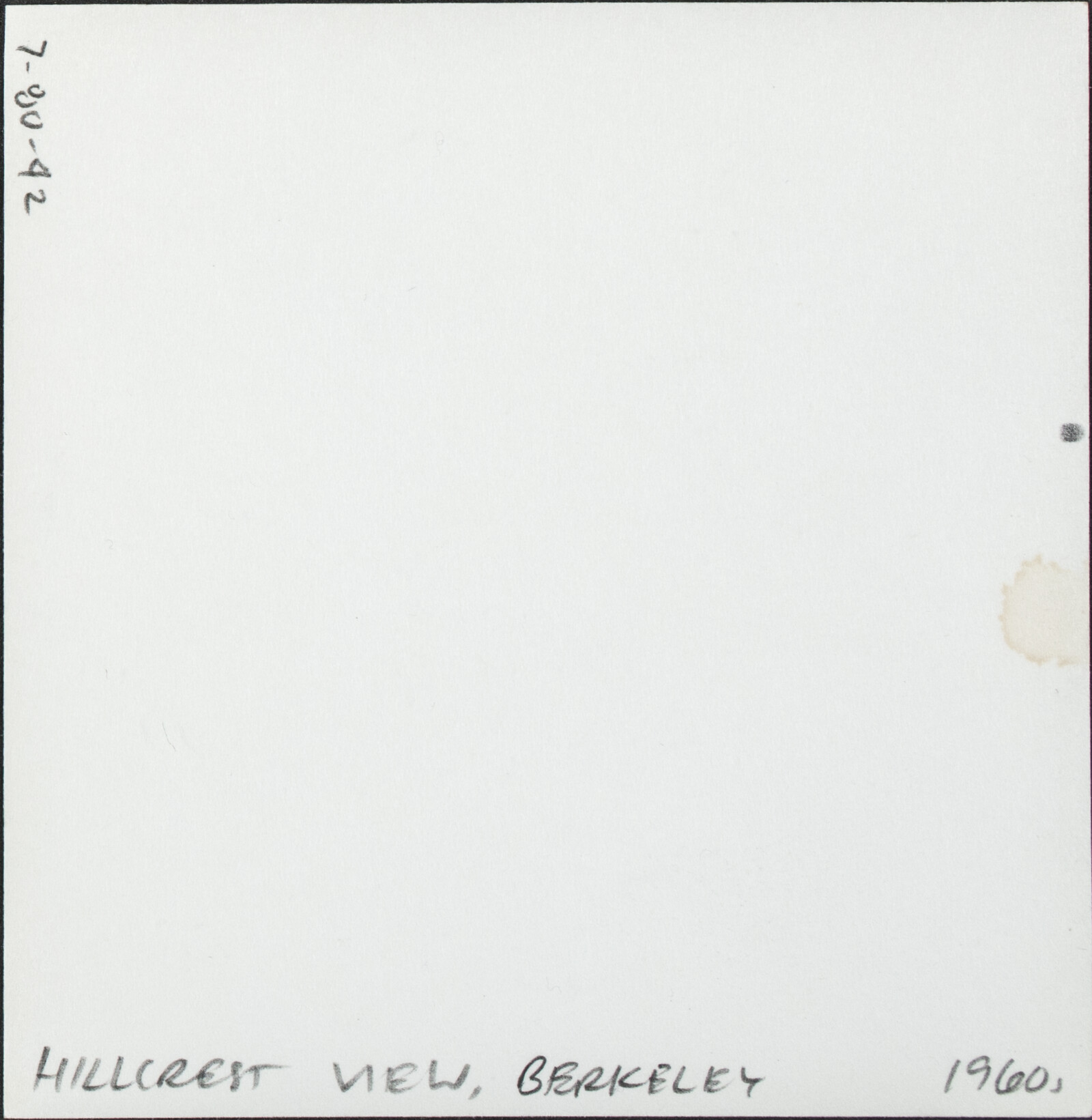 Berkeley Family Photographs and Berkeley and Oakland Street Views