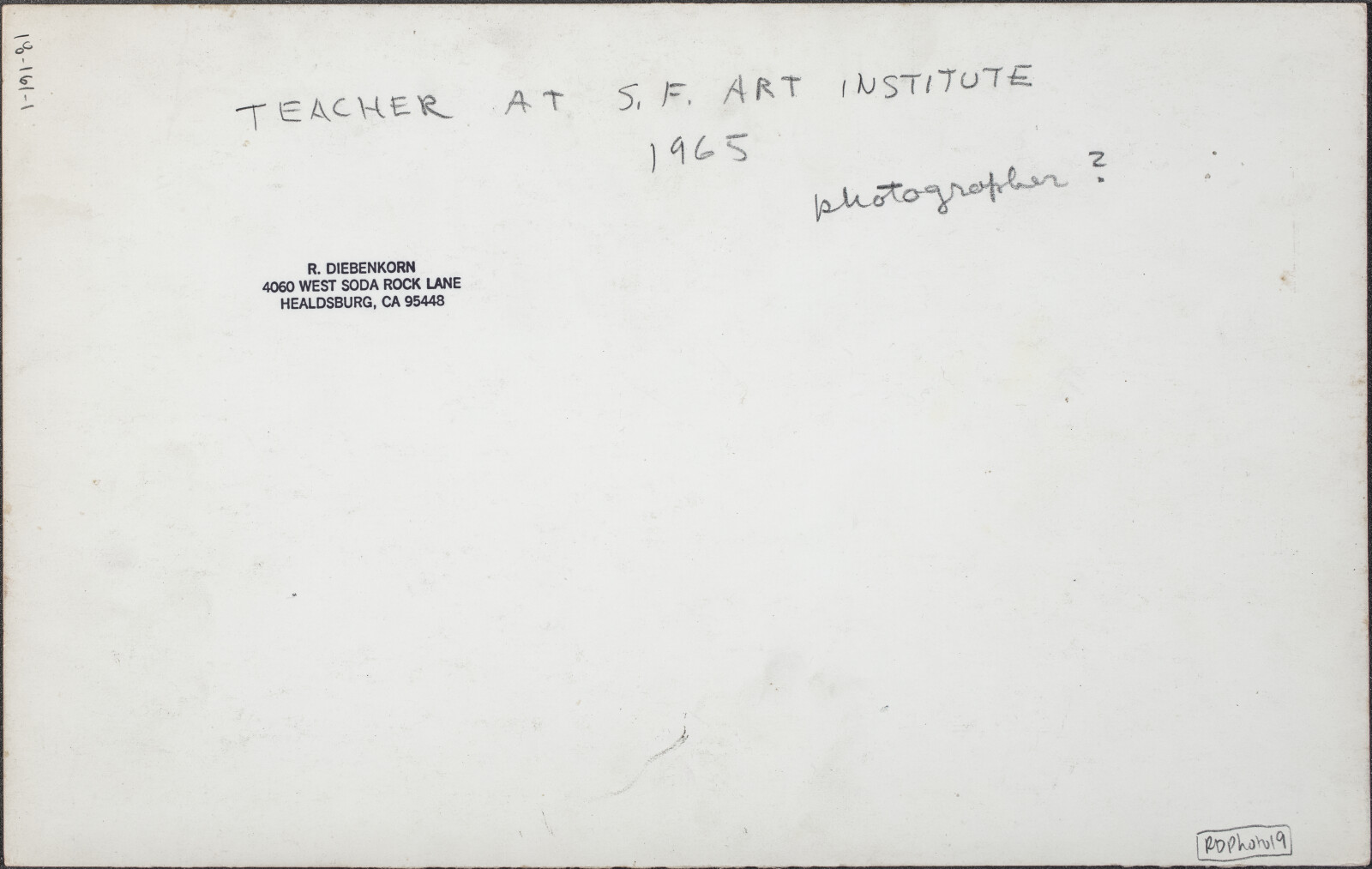 San Francisco Teaching Photograph