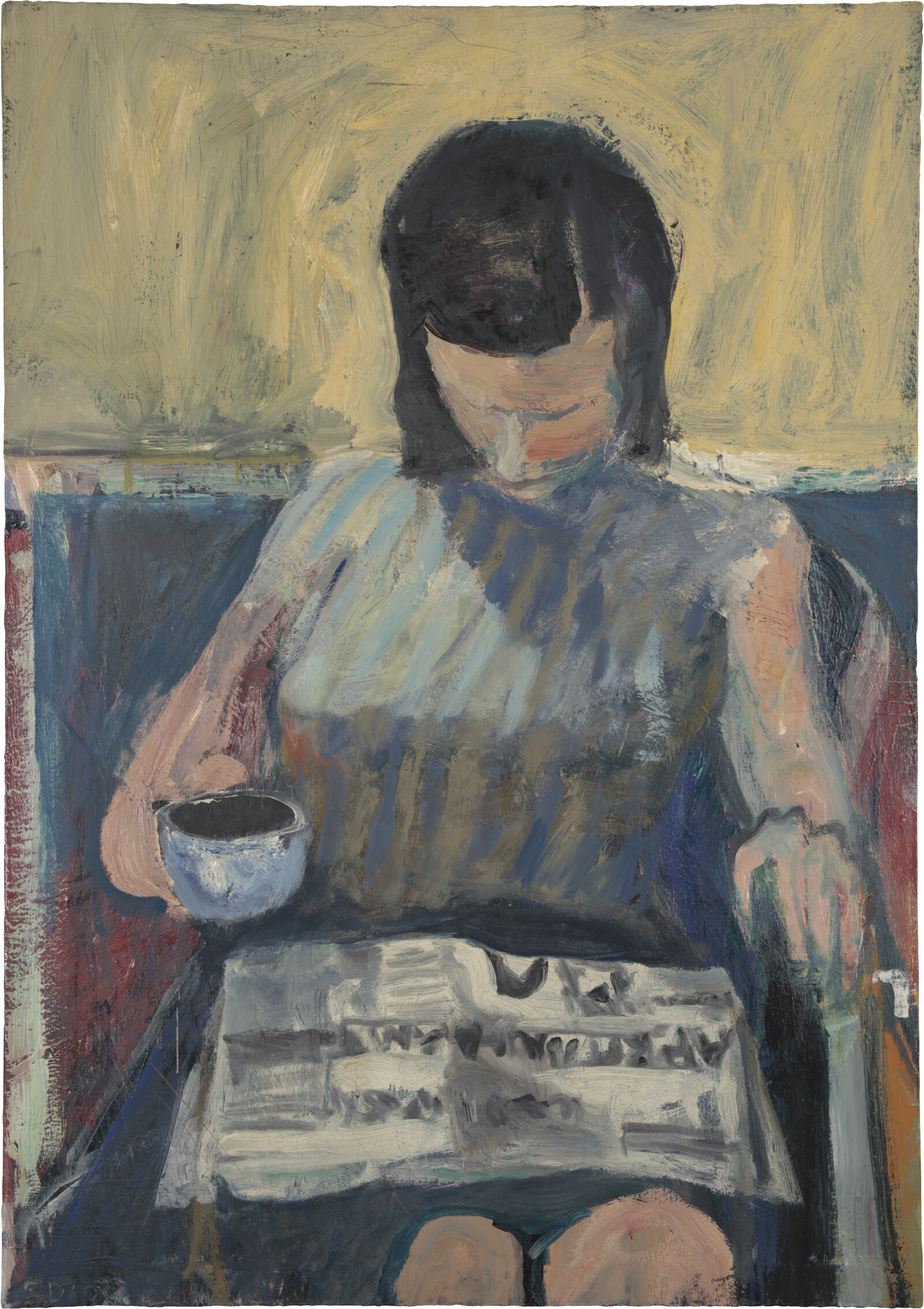 Woman with Newspaper