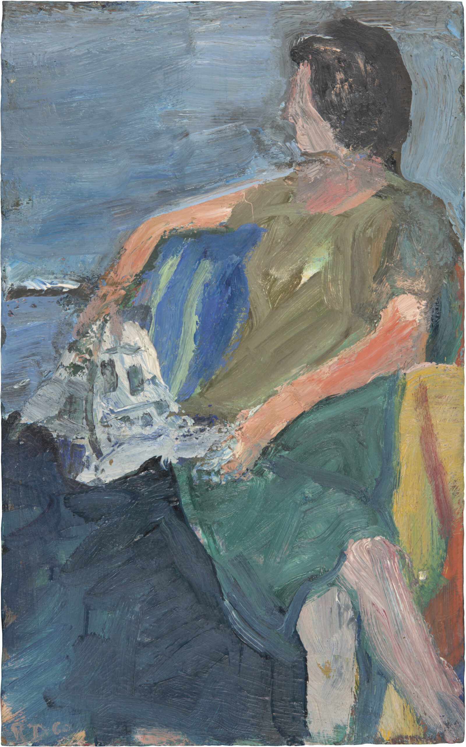 Seated Woman with Newspaper