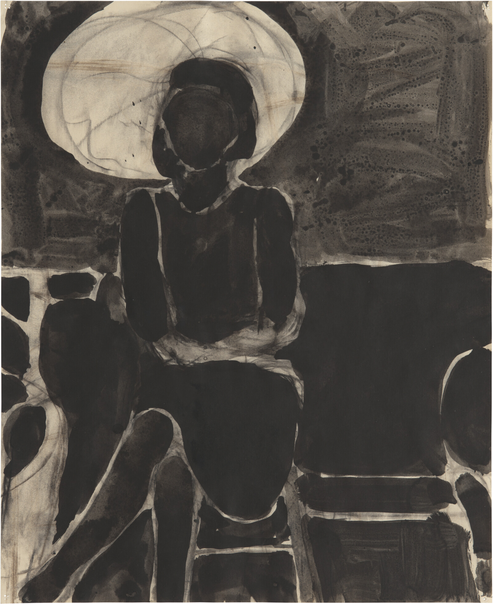 Untitled (Seated Woman, Umbrella)