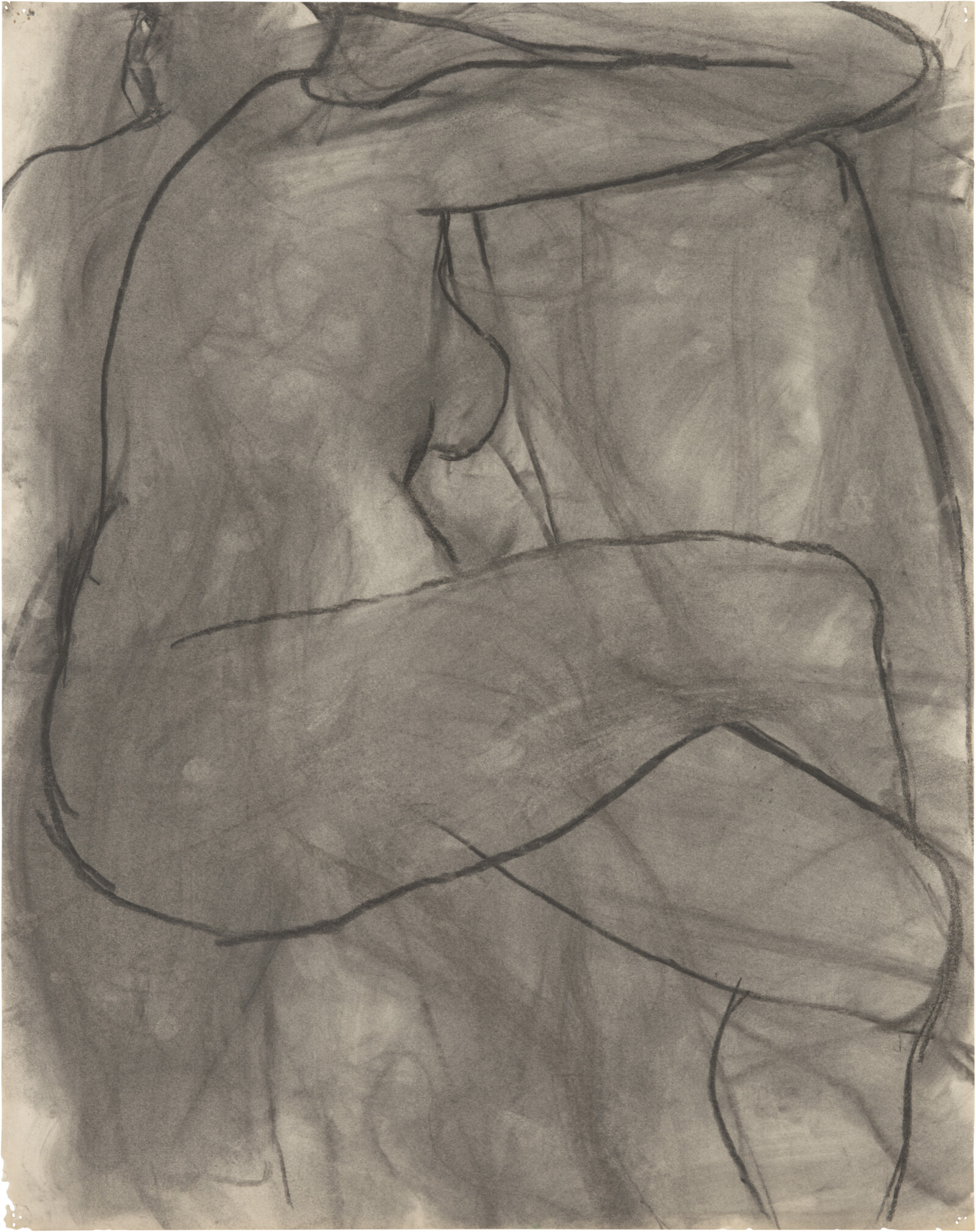 Untitled (Seated Nude, Profile)