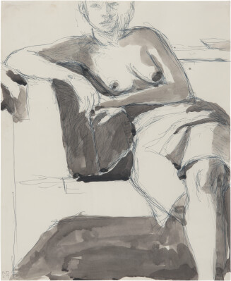 Untitled (Seated Nude)