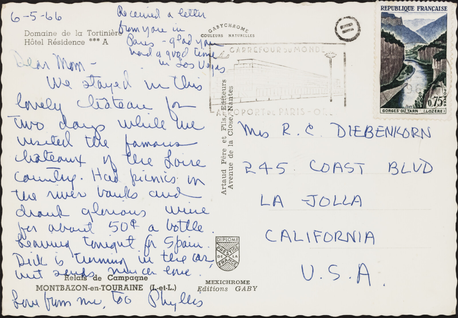 Artist's Postcard