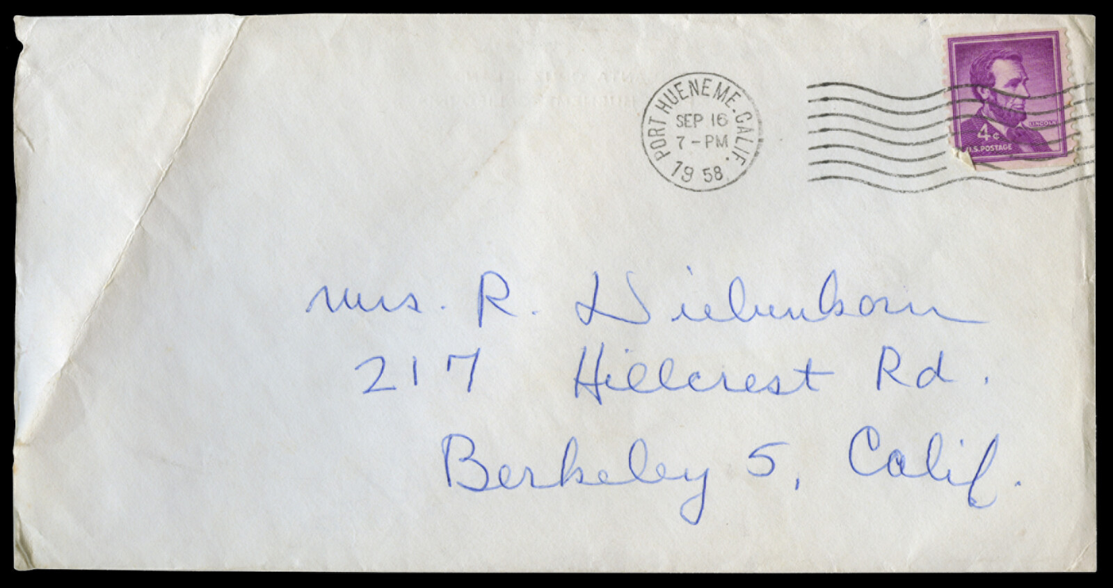 Correspondence from Richard Diebenkorn to Phyllis Diebenkorn