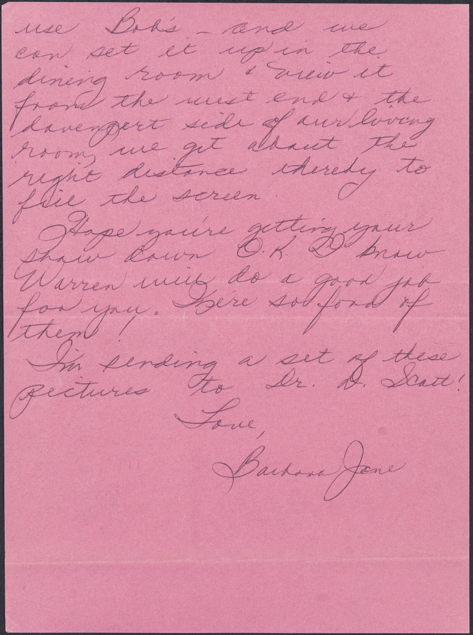 Family Photograph Album with Flyer
