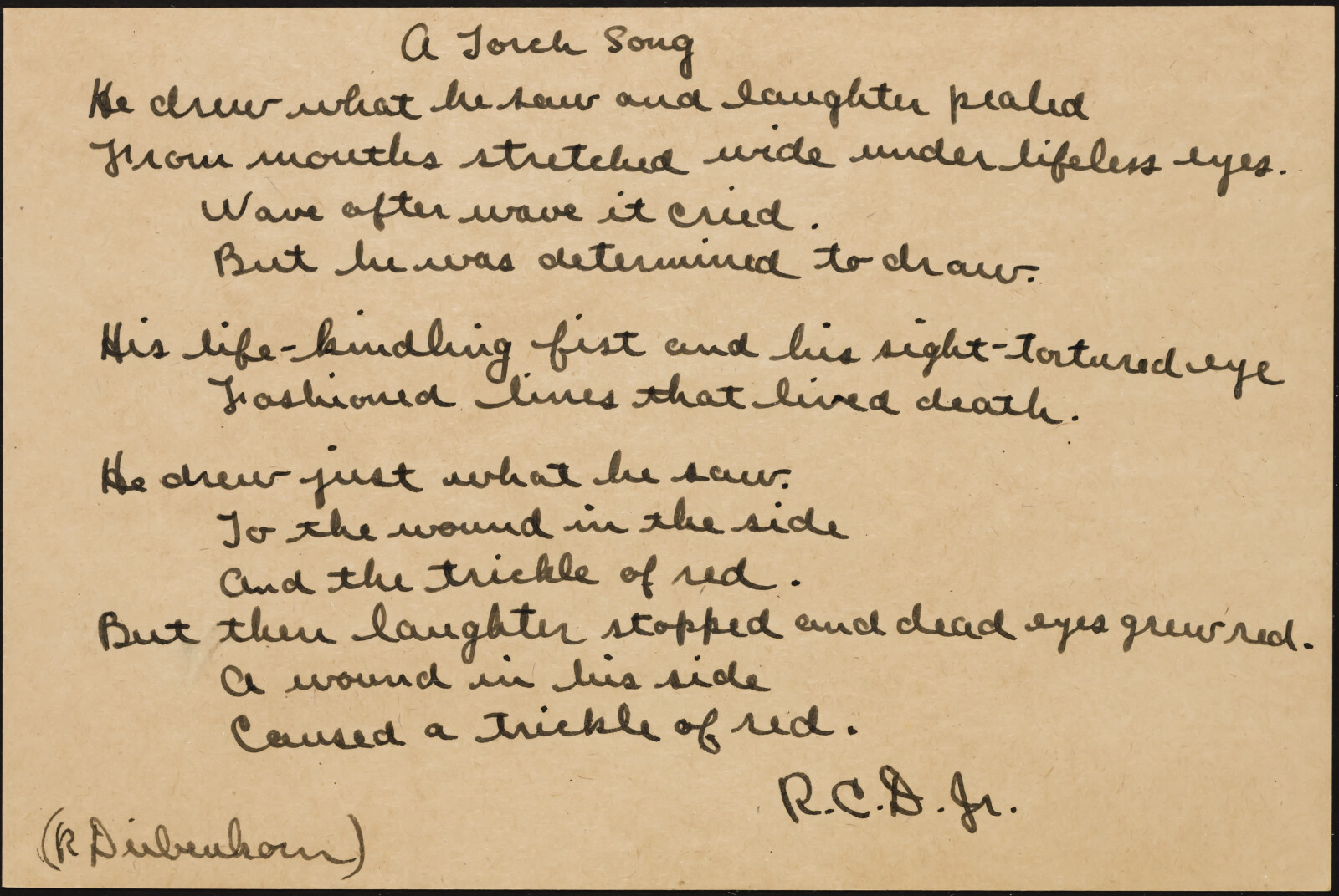 Correspondence from Richard Diebenkorn to Phyllis Diebenkorn