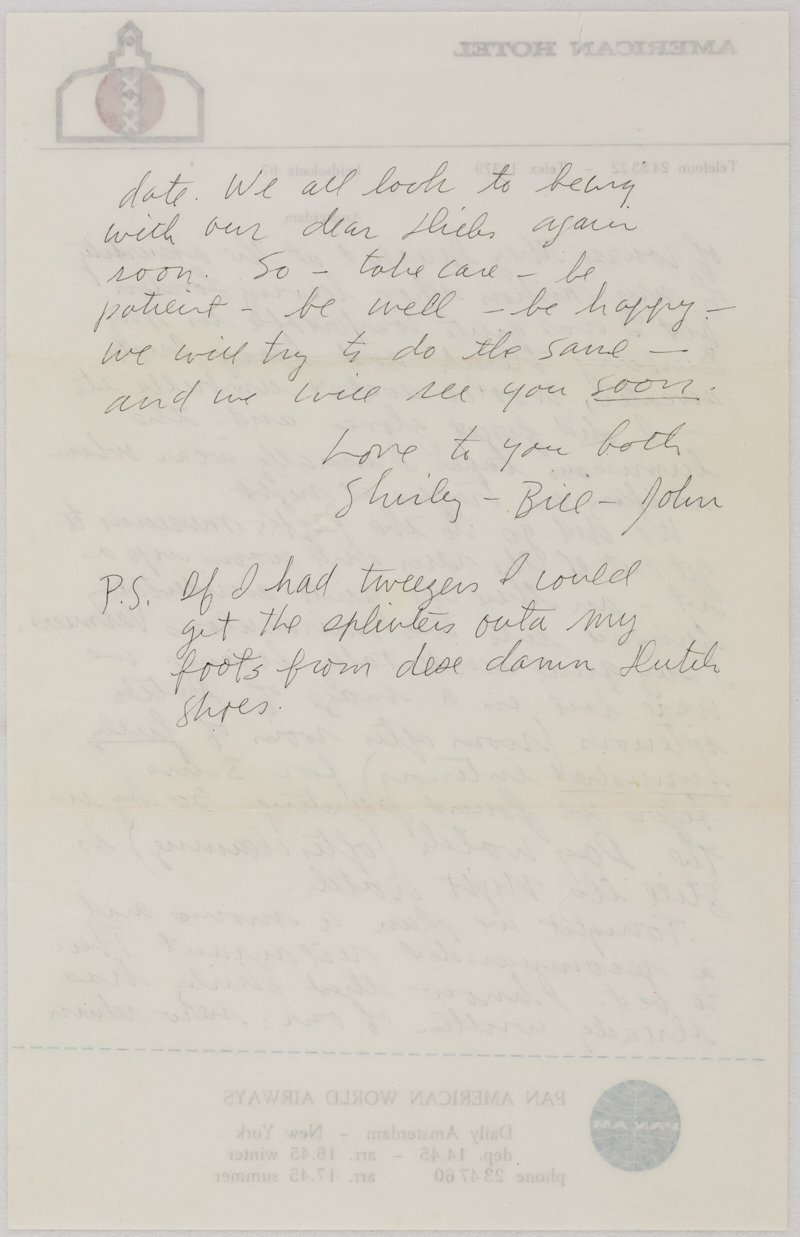 Shirley and Bill BRICE (letters), 1957-2005, und.