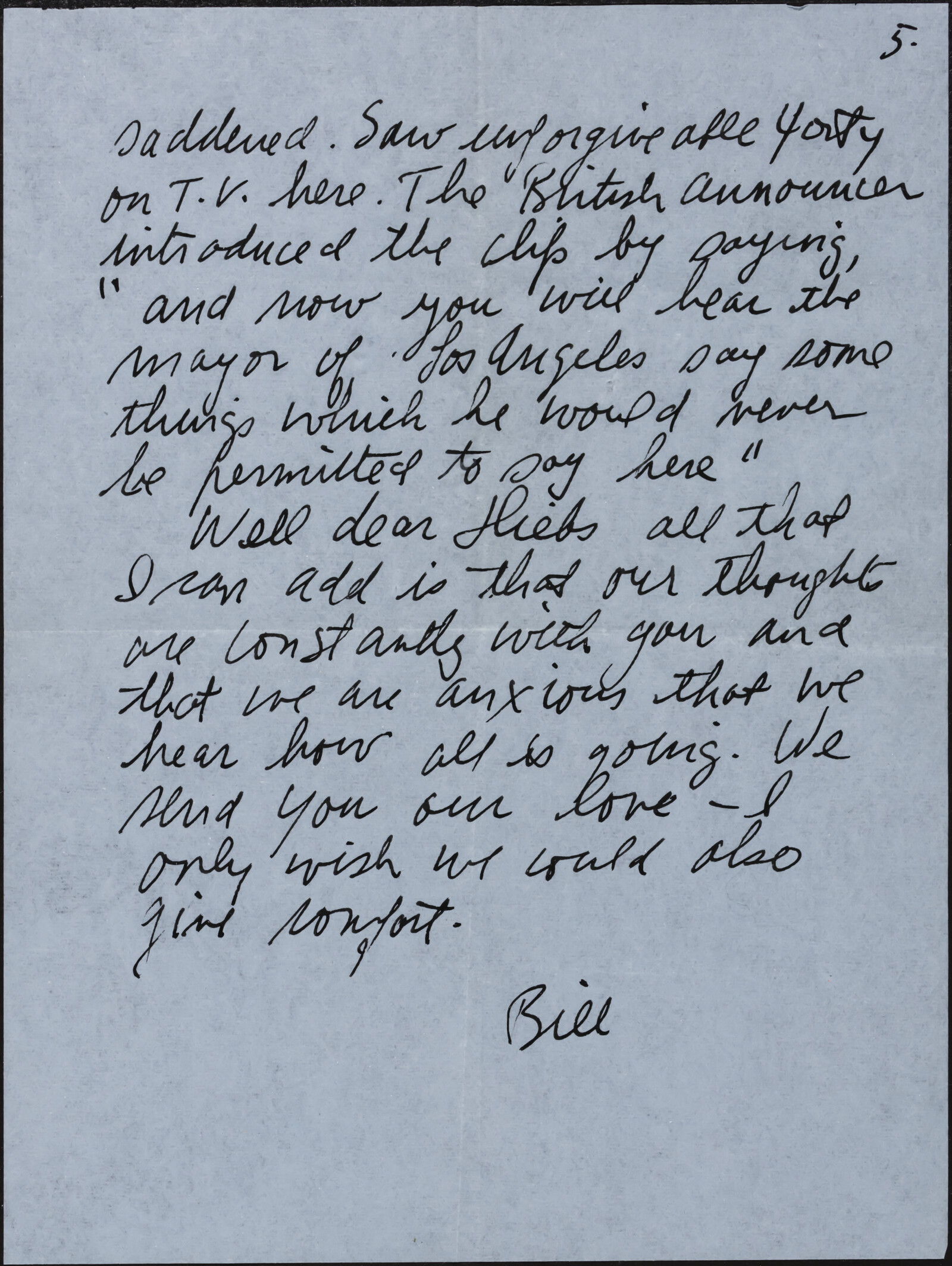 Shirley and Bill BRICE (letters), 1957-2005, und.