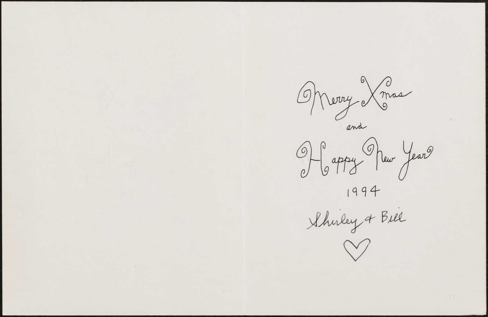 Shirley and Bill BRICE (christmas cards), 1993-2005