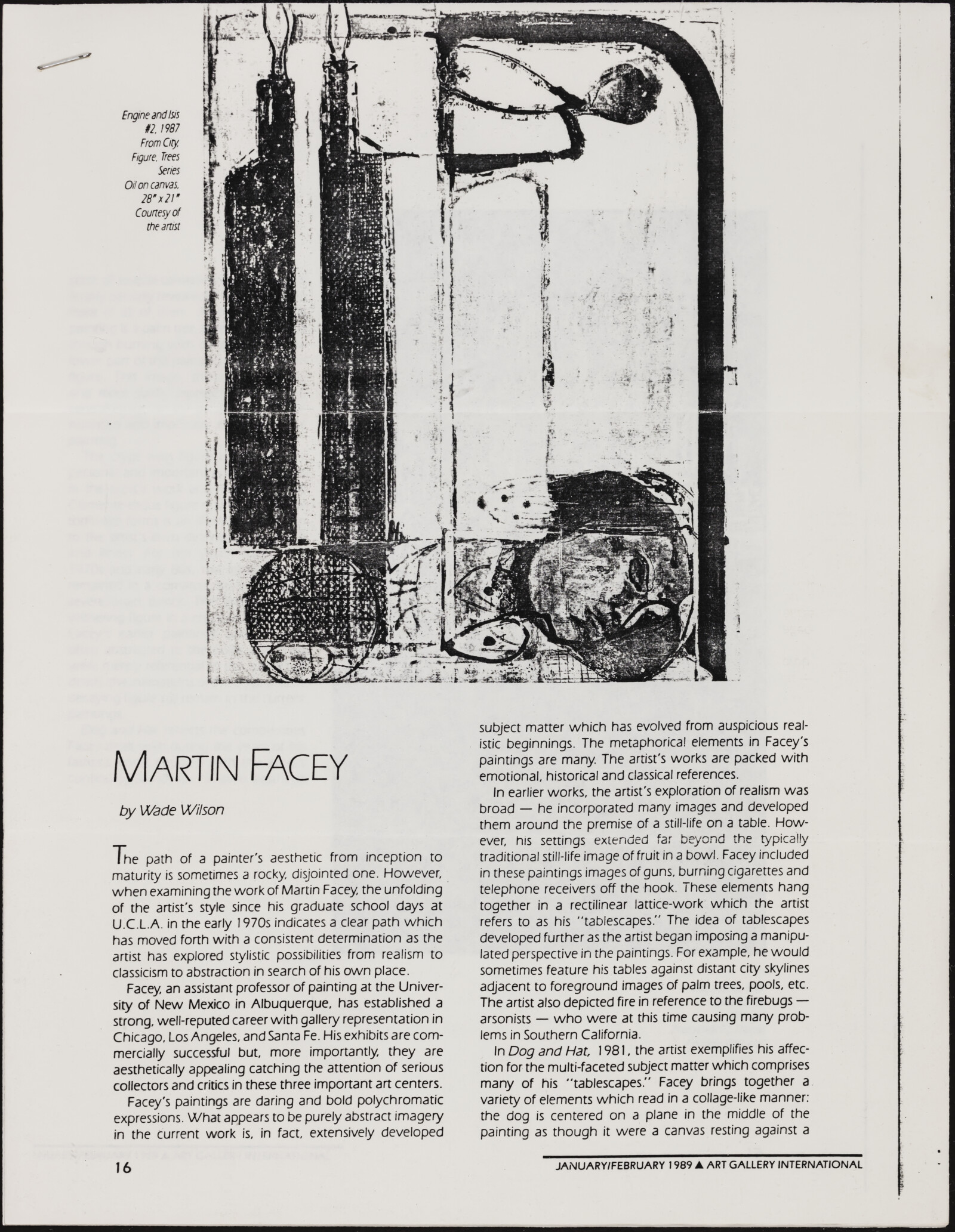 Martin FACEY, 1988-1989