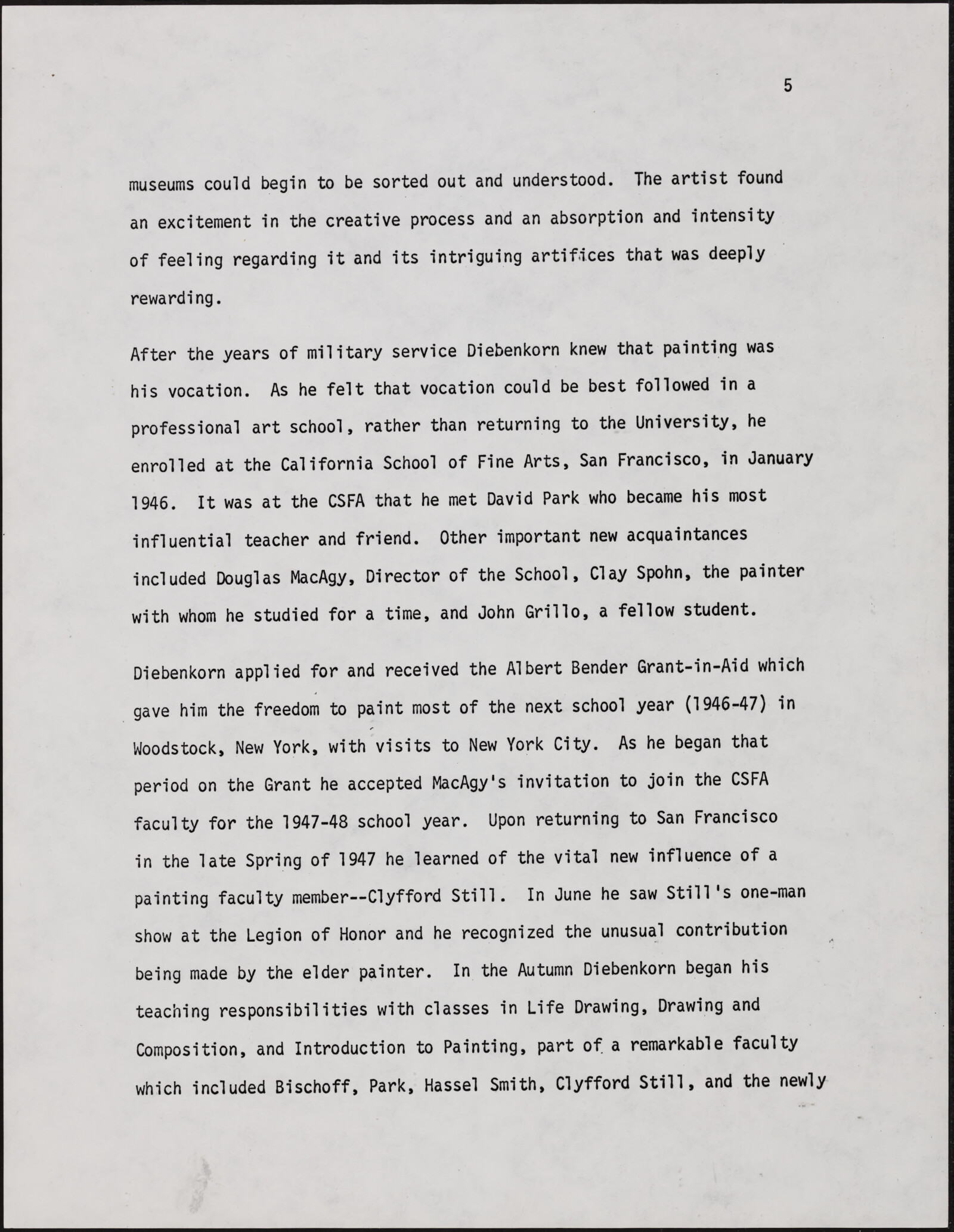 Gerald NORDLAND, essay draft, undated