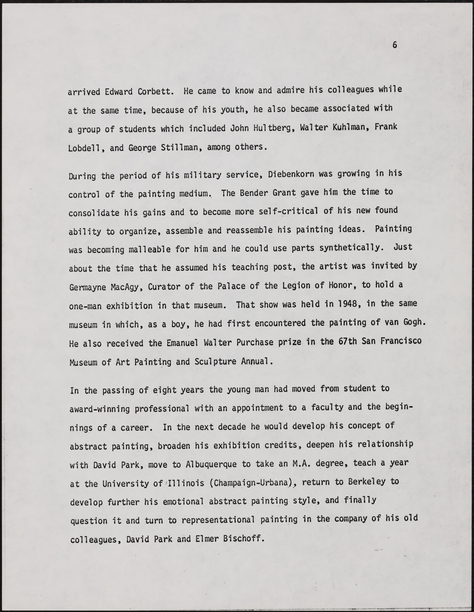 Gerald NORDLAND, essay draft, undated