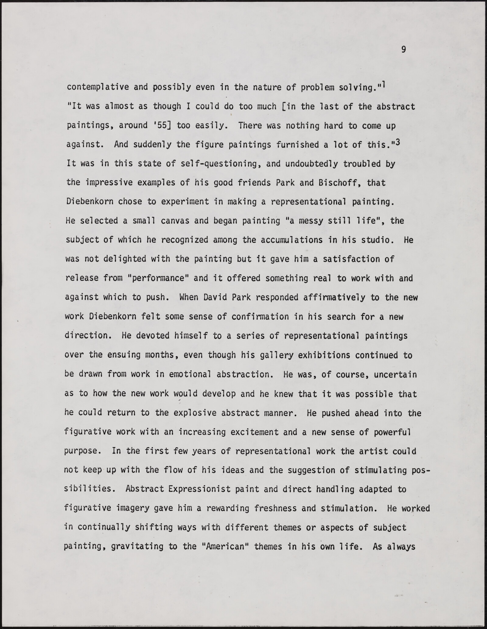 Gerald NORDLAND, essay draft, undated