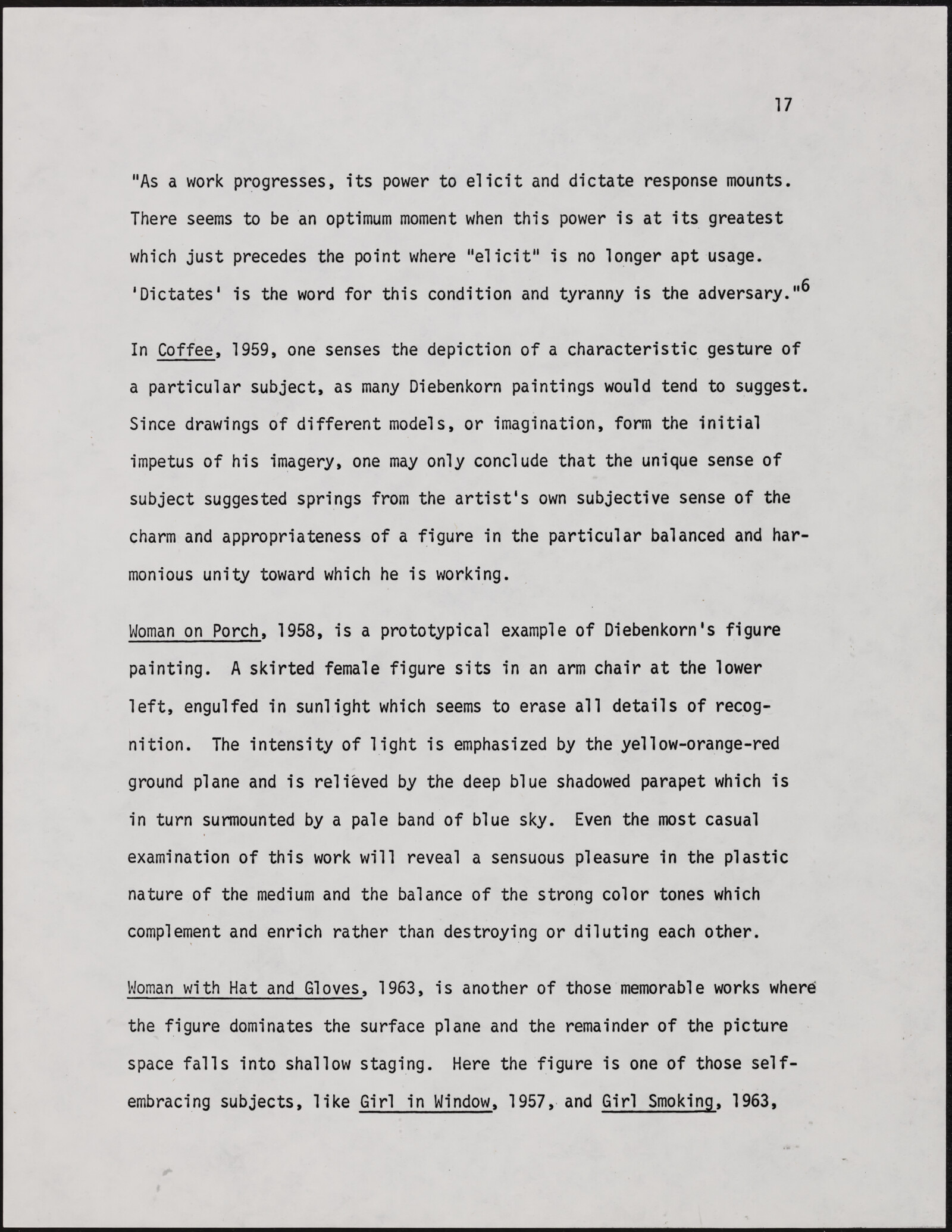 Gerald NORDLAND, essay draft, undated