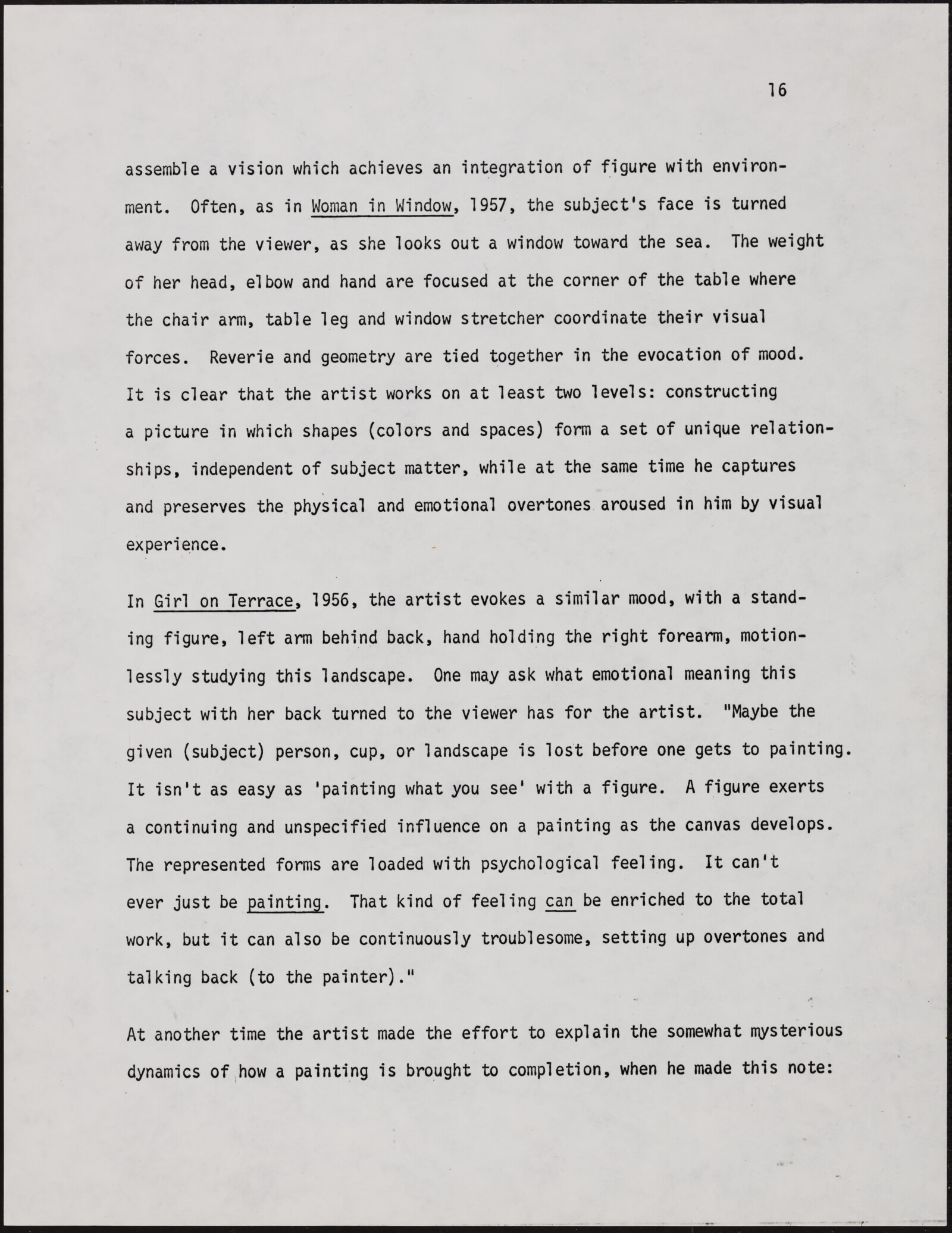 Gerald NORDLAND, essay draft, undated