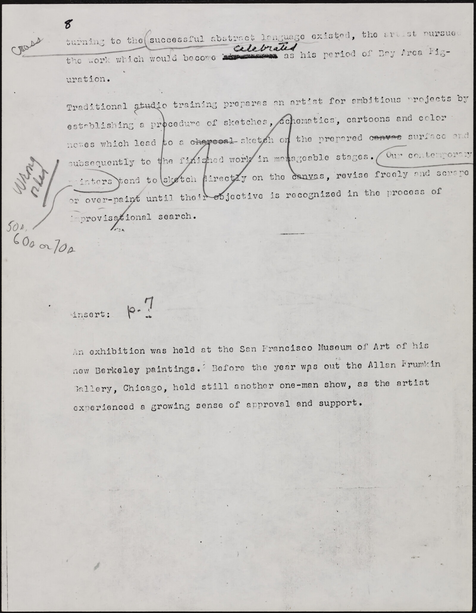 Gerald NORDLAND, essay draft, undated