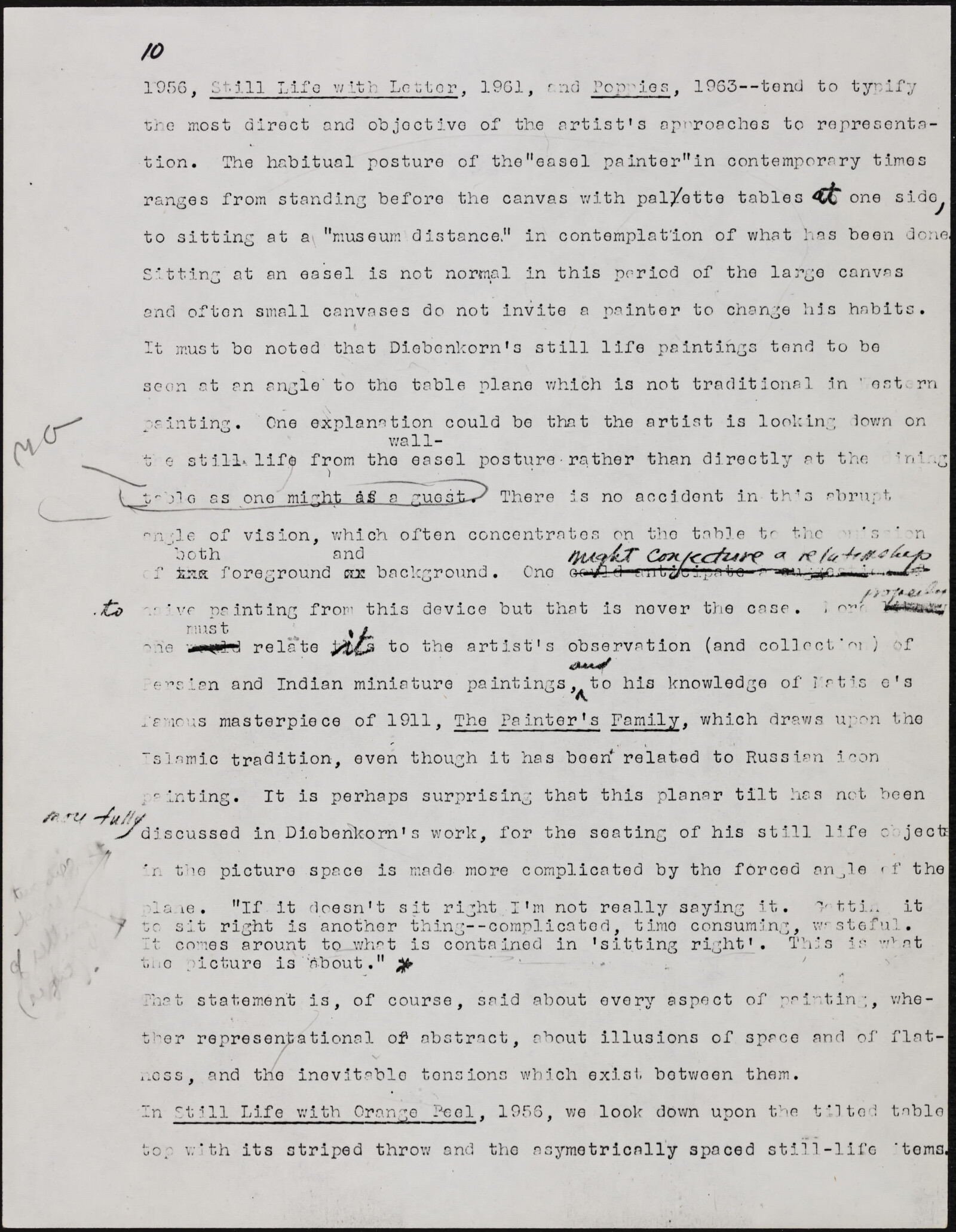 Gerald NORDLAND, essay draft, undated