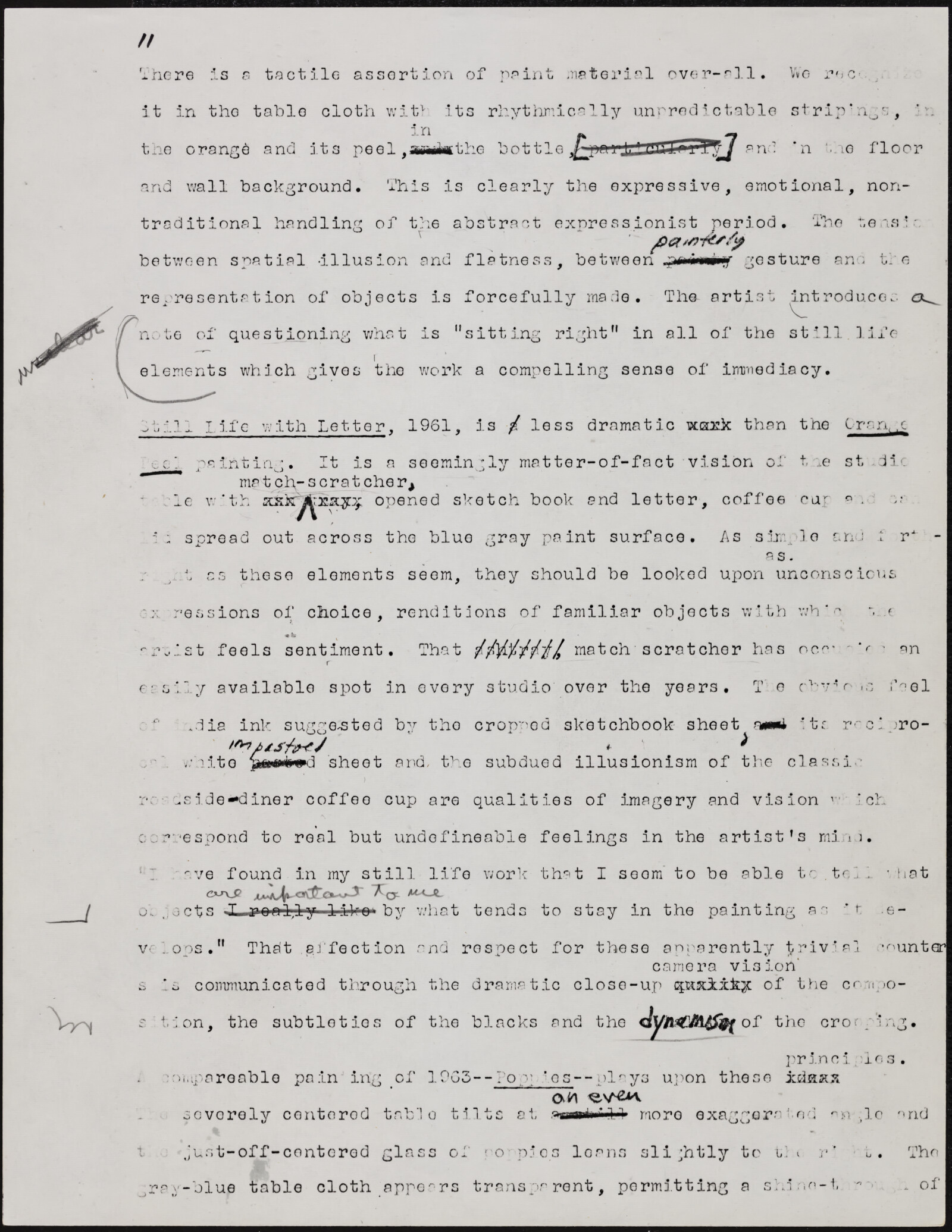 Gerald NORDLAND, essay draft, undated