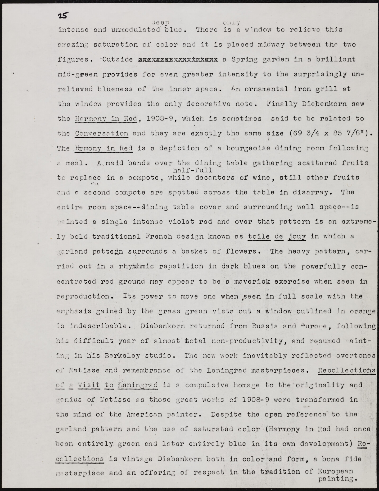 Gerald NORDLAND, essay draft, undated