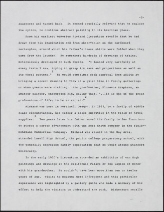 Gerald NORDLAND, essay draft, undated